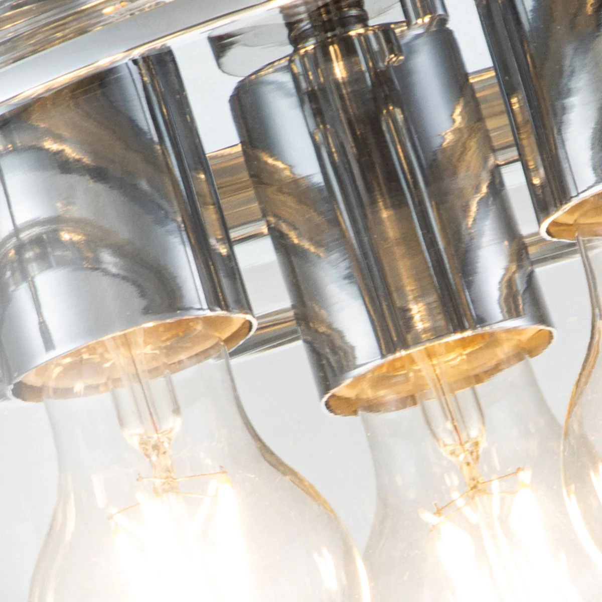 Whistling Flush Bathroom Light IP44 - Polished Chrome / Polished Brass / Brushed Brass - Image 4