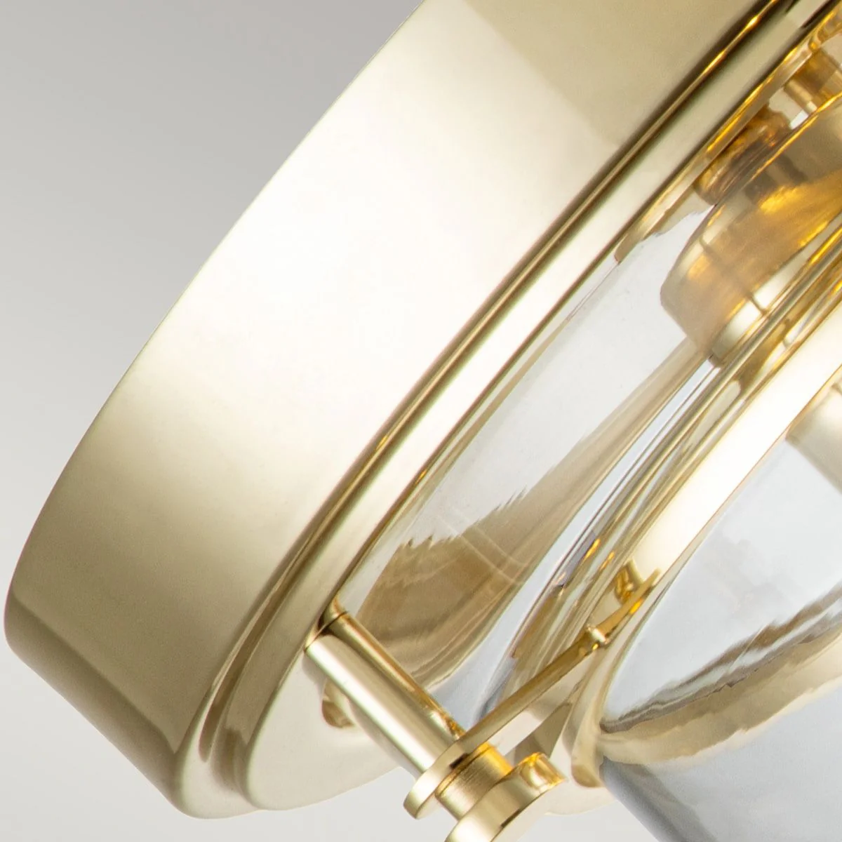 Whistling Flush Bathroom Light IP44 - Polished Chrome / Polished Brass / Brushed Brass - Image 8