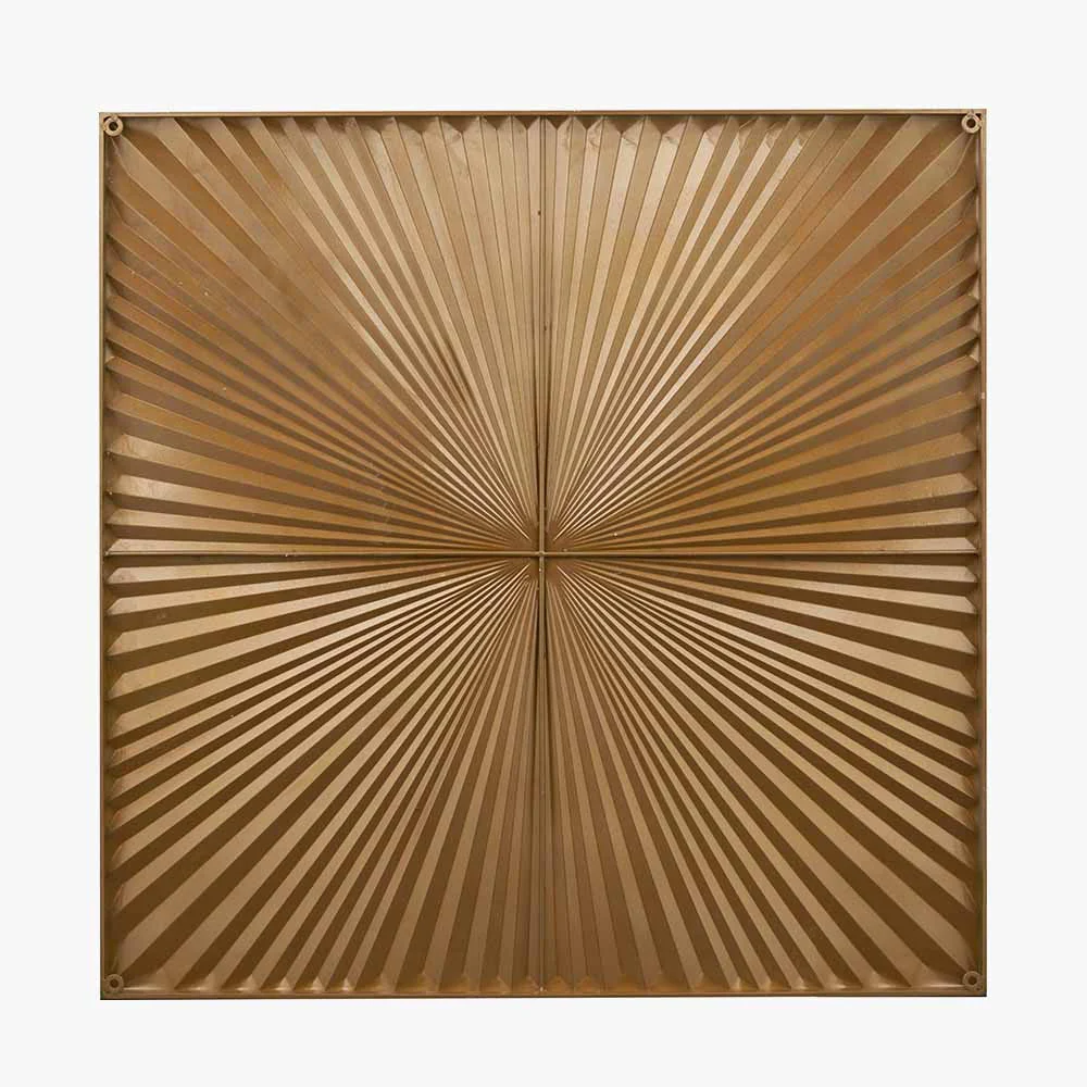 White and Gold Metal Sunburst Wall Art - Image 6