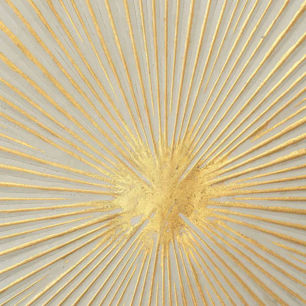 White and Gold Metal Sunburst Wall Art - Image 7