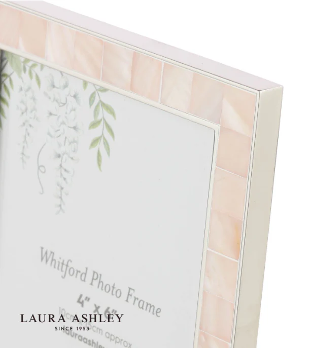 Whitford Photo Frame Polished Nickel and Pink 4" x 6" - Image 2