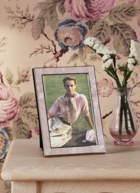 Whitford Photo Frame Polished Nickel and Pink 4" x 6" - Image 4