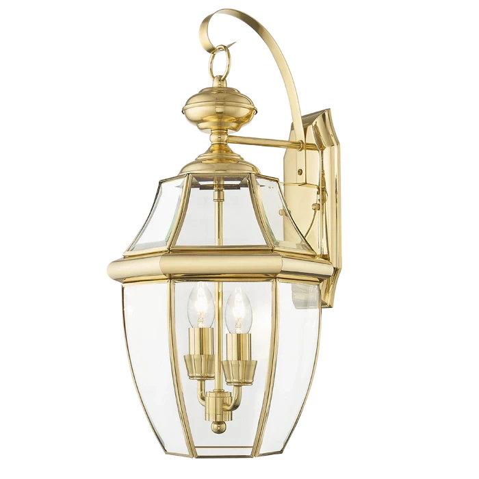Whitley 1/2Lt IP23 Wall Sconce - Brass - Image 2
