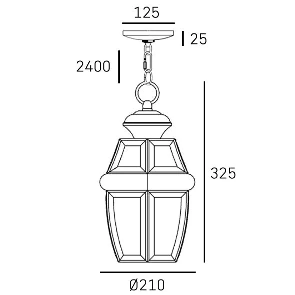 Whitley IP23 Single Pendant - Gold - Image 2