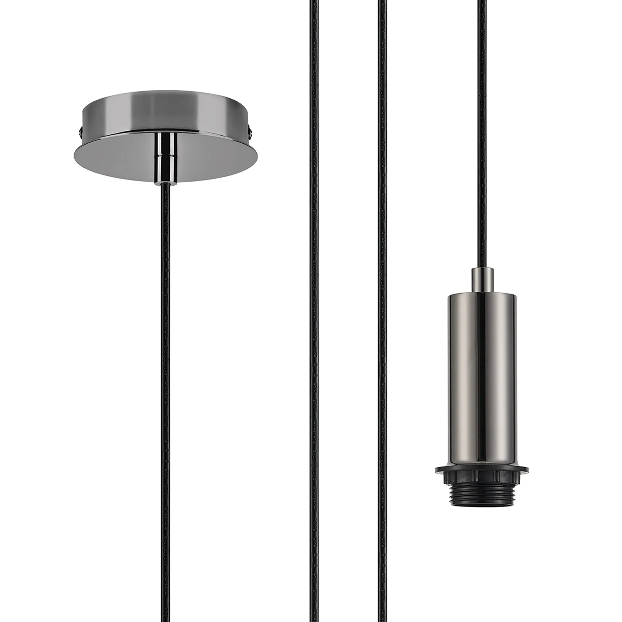 Wick Single Pendant E27 Suspension Kits (Fitting Only)- Various Finishes & Sizes - Image 12