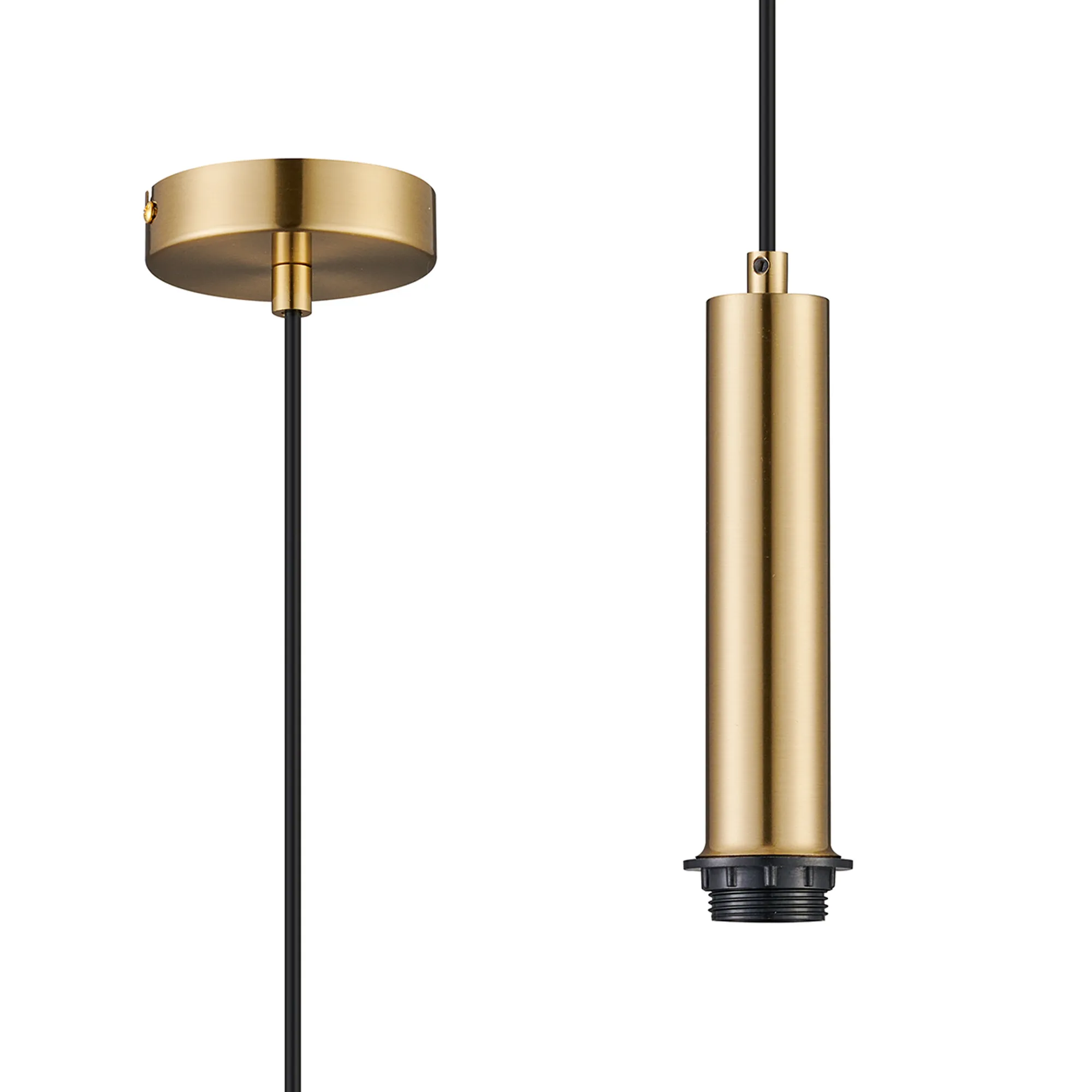 Wick Single Pendant E27 Suspension Kits (Fitting Only)- Various Finishes & Sizes - Image 14