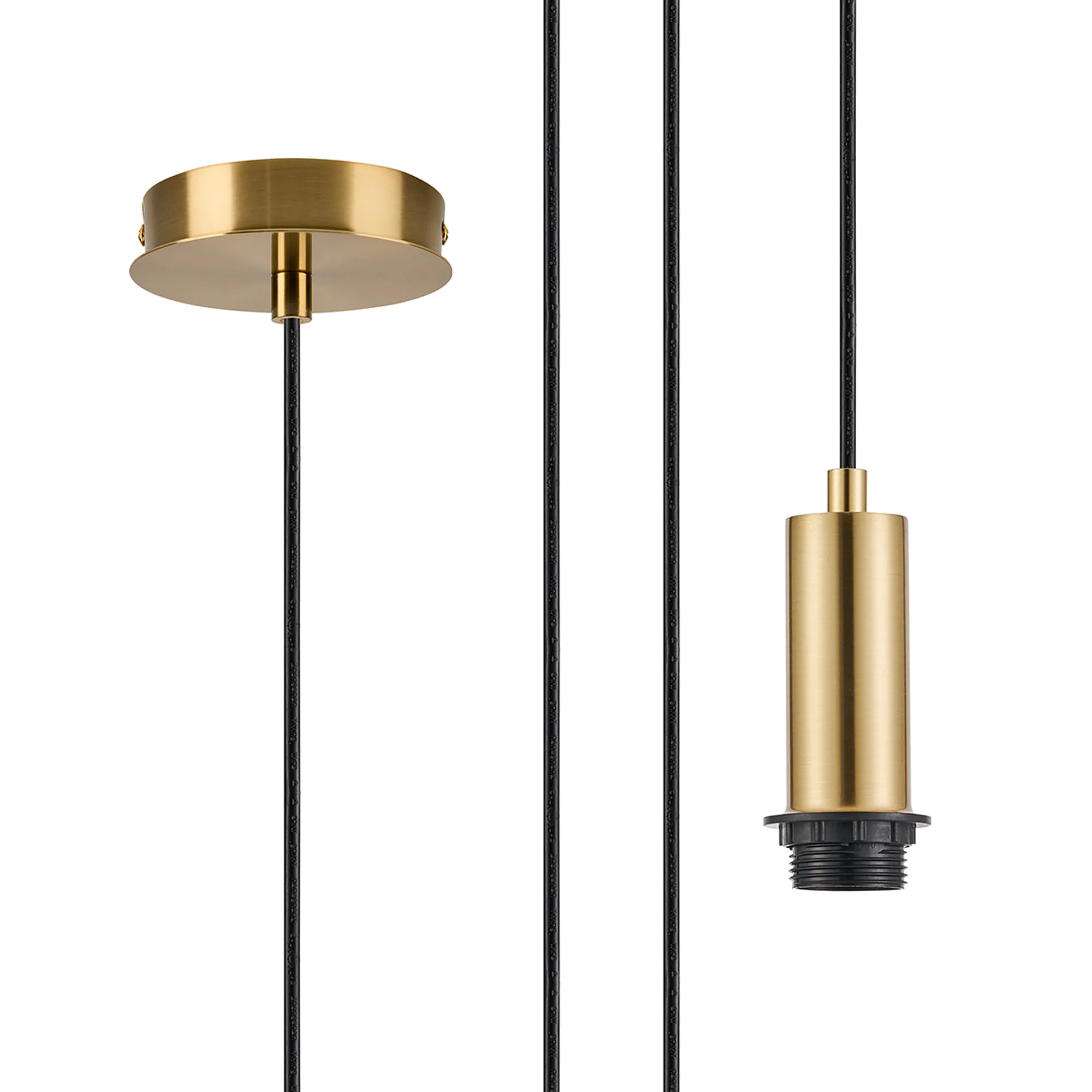 Wick Single Pendant E27 Suspension Kits (Fitting Only)- Various Finishes & Sizes - Image 15