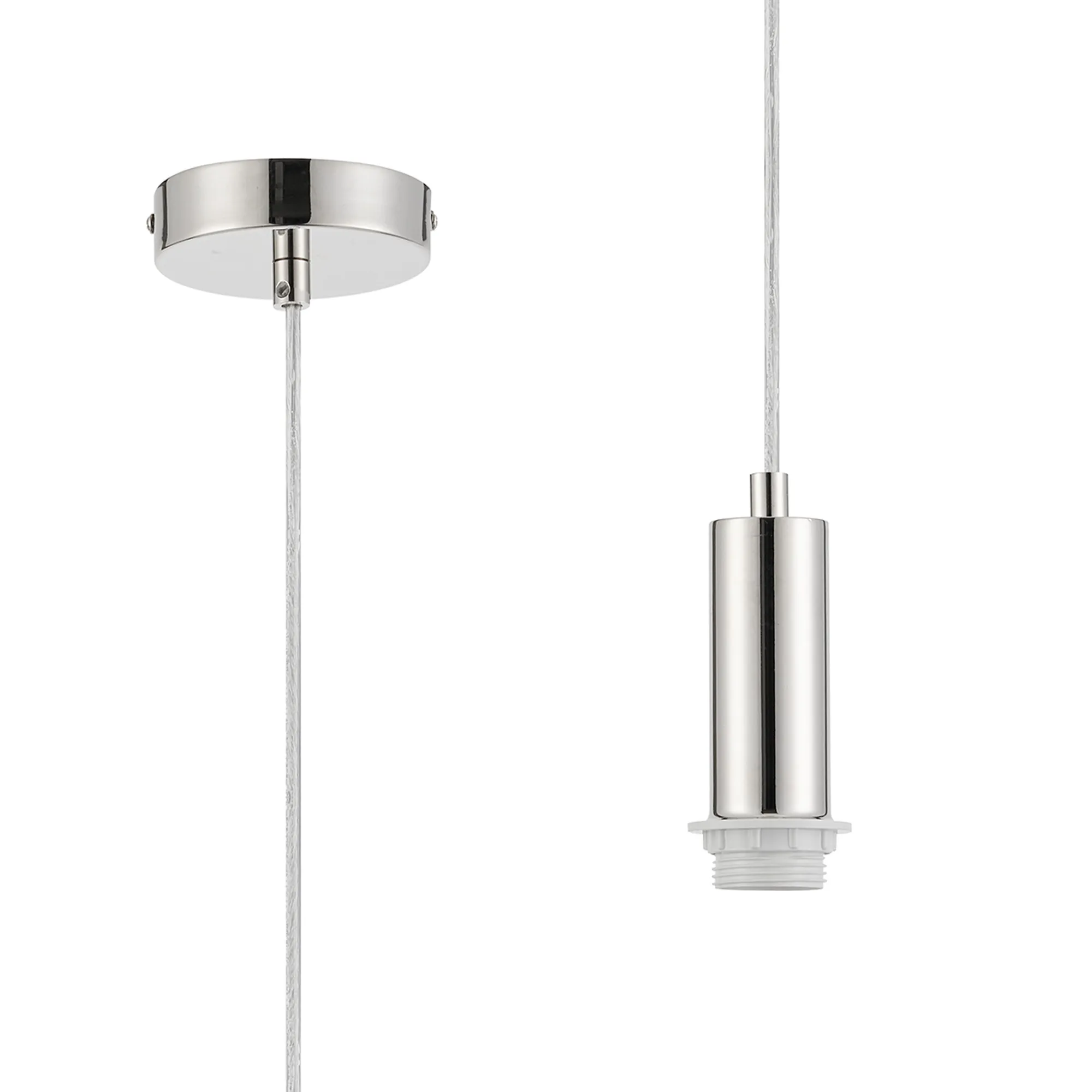 Wick Single Pendant E27 Suspension Kits (Fitting Only)- Various Finishes & Sizes - Image 19