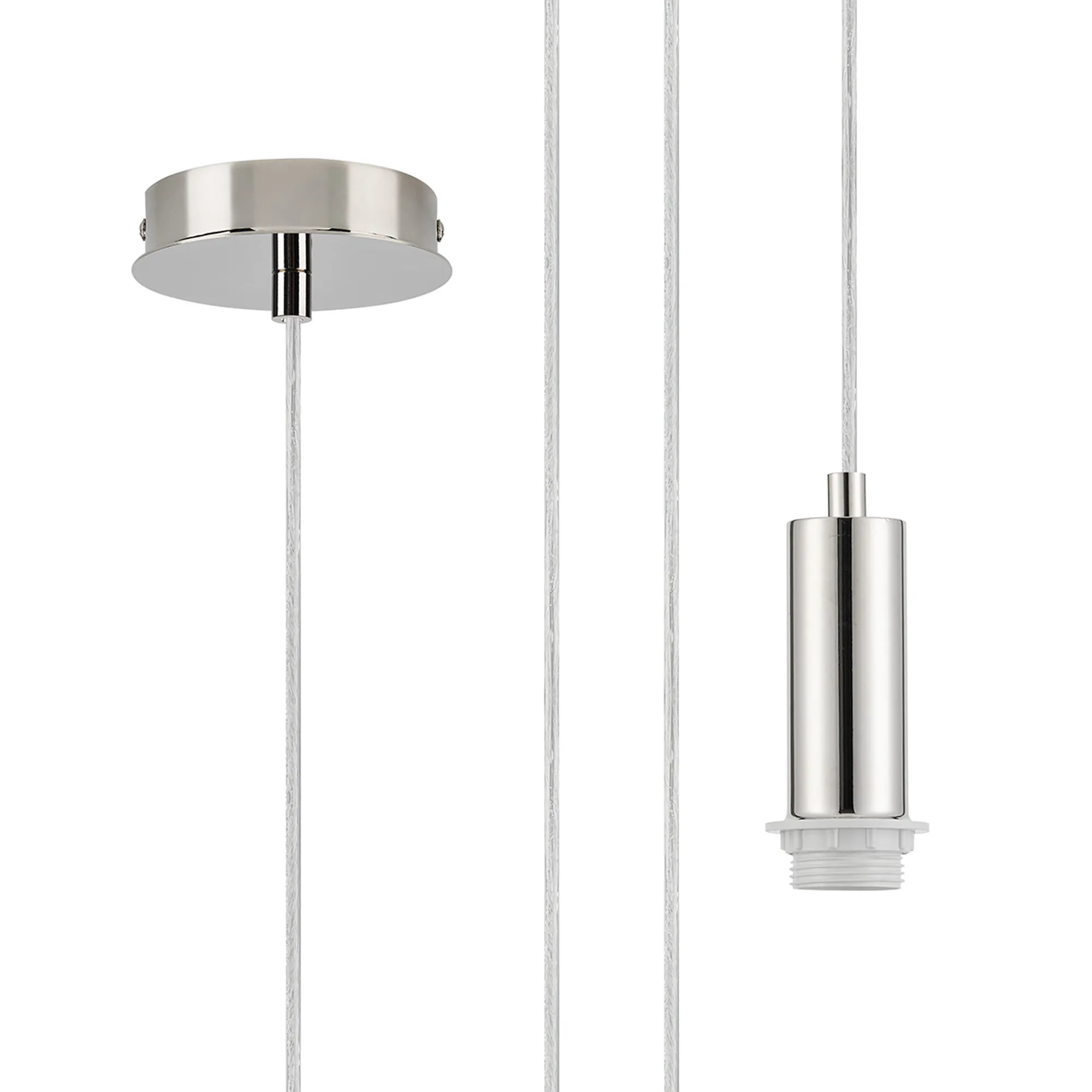 Wick Single Pendant E27 Suspension Kits (Fitting Only)- Various Finishes & Sizes - Image 21