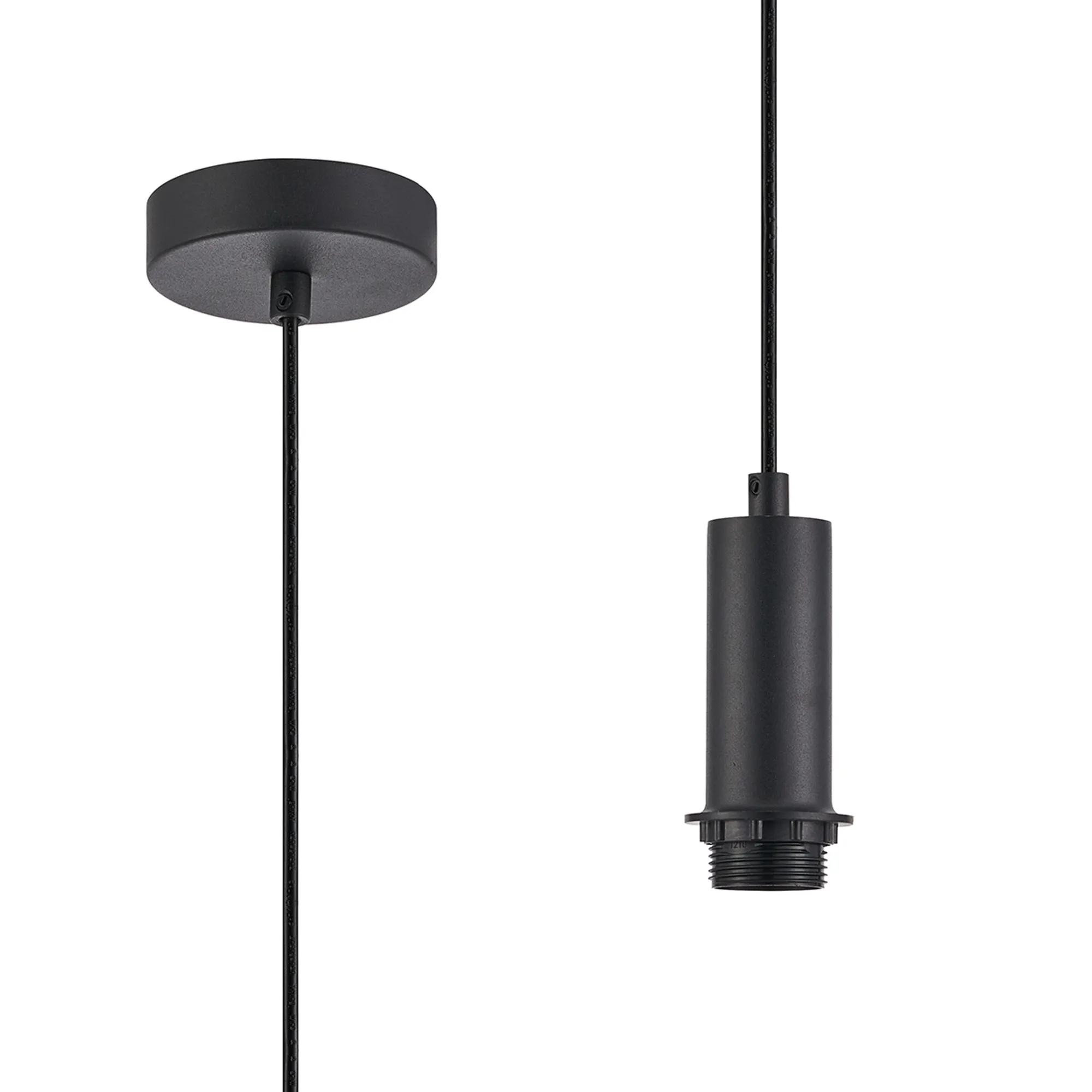 Wick Single Pendant E27 Suspension Kits (Fitting Only)- Various Finishes & Sizes - Image 22