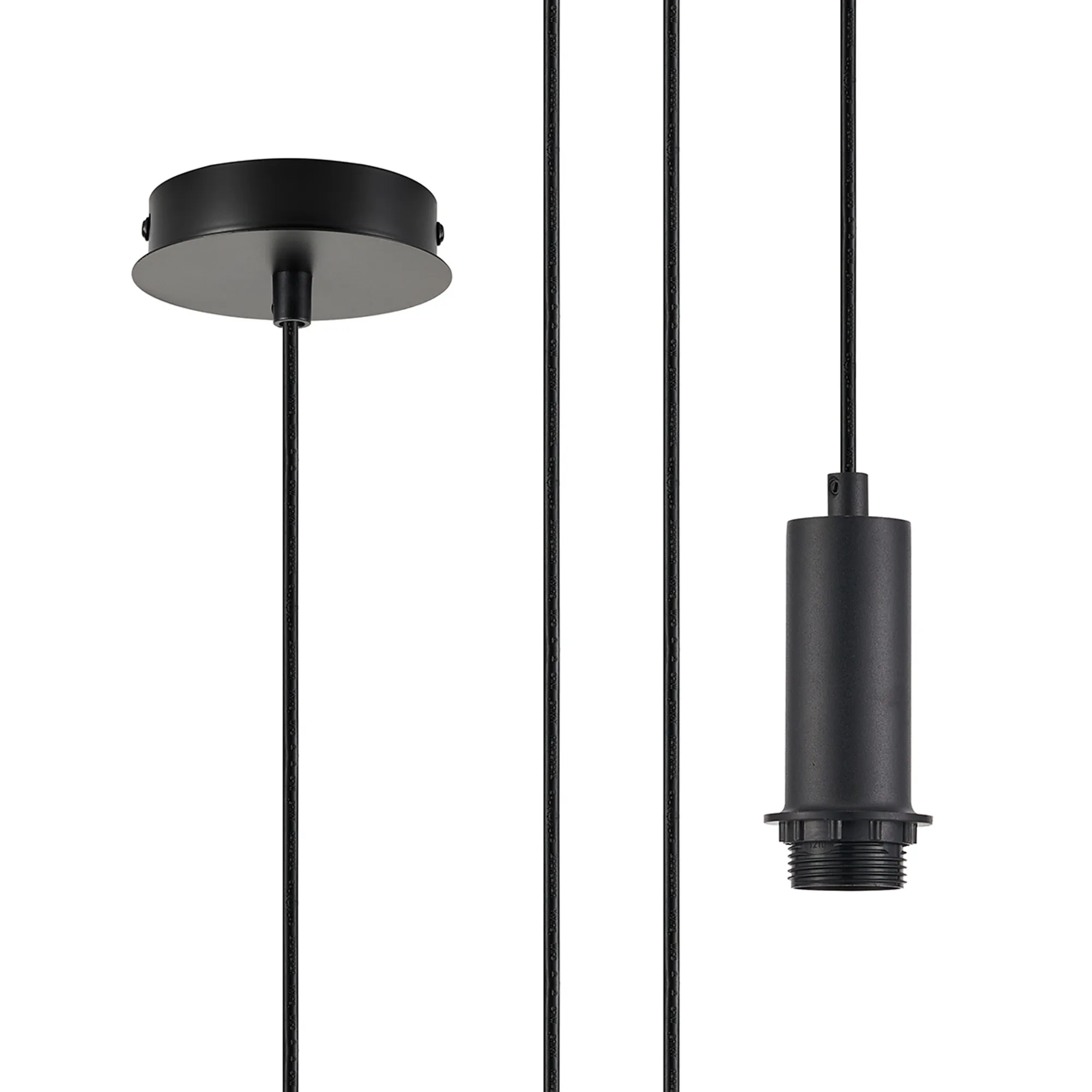 Wick Single Pendant E27 Suspension Kits (Fitting Only)- Various Finishes & Sizes - Image 24