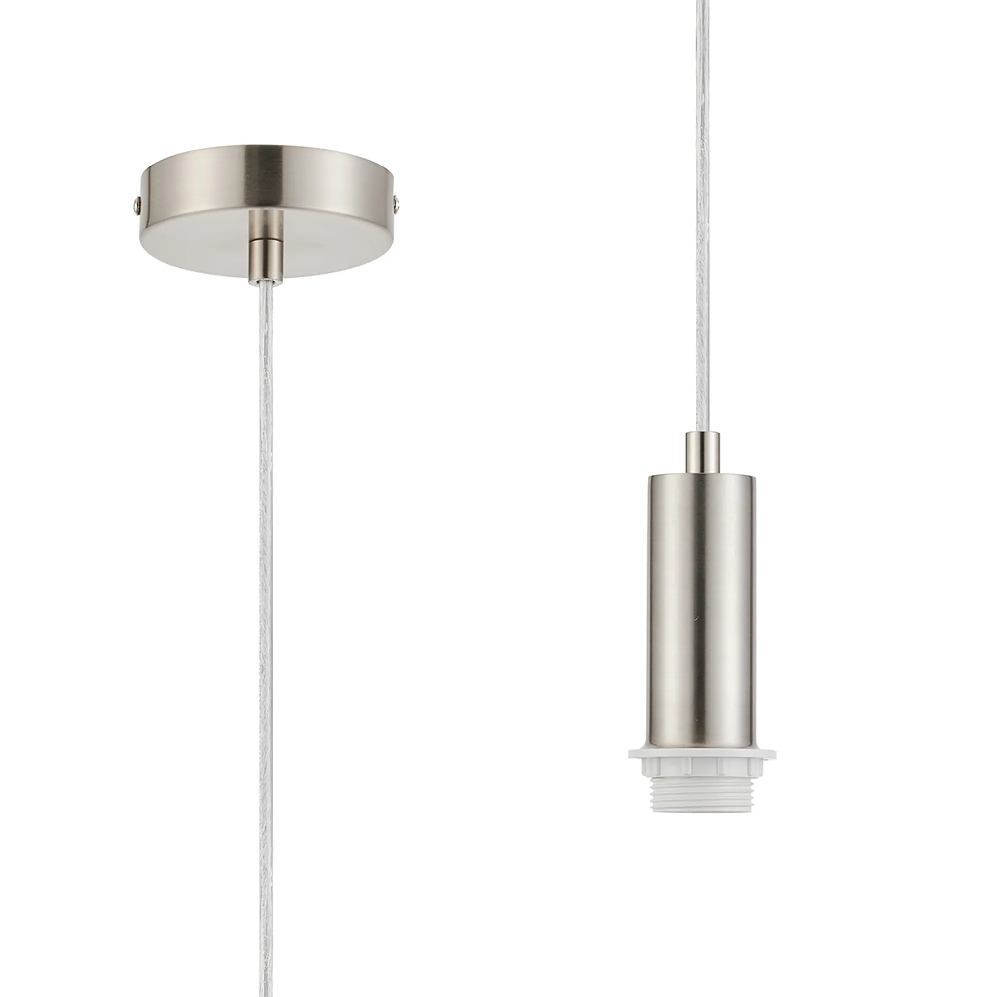 Wick Single Pendant E27 Suspension Kits (Fitting Only)- Various Finishes & Sizes - Image 25
