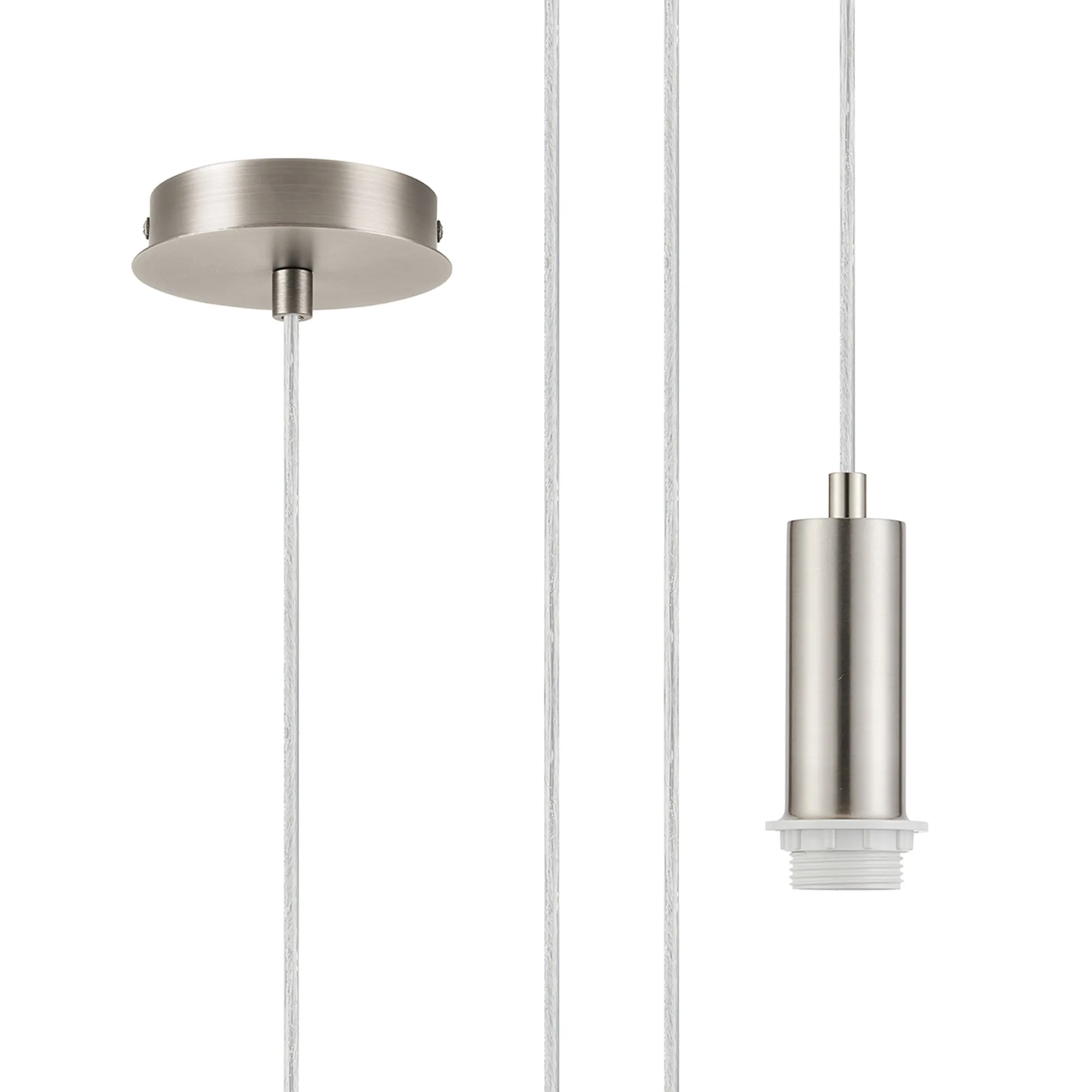 Wick Single Pendant E27 Suspension Kits (Fitting Only)- Various Finishes & Sizes - Image 27