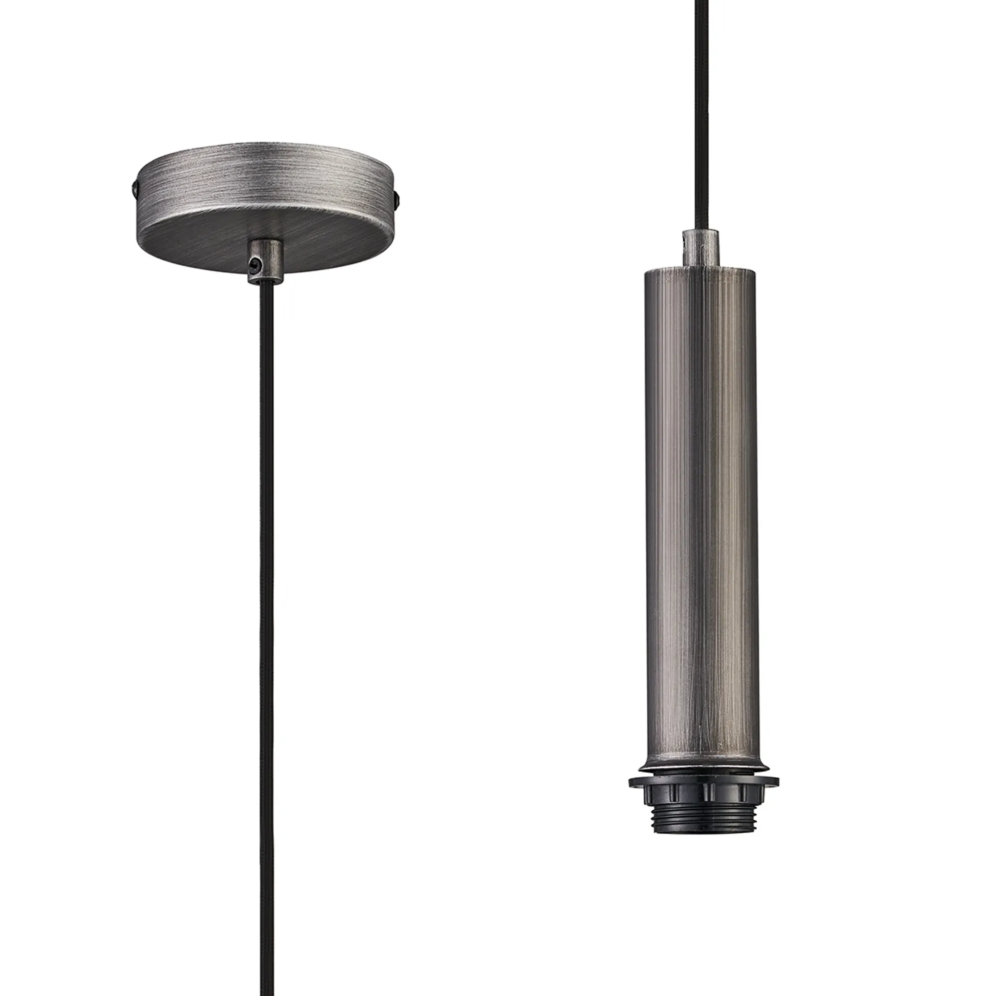 Wick Single Pendant E27 Suspension Kits (Fitting Only)- Various Finishes & Sizes - Image 3