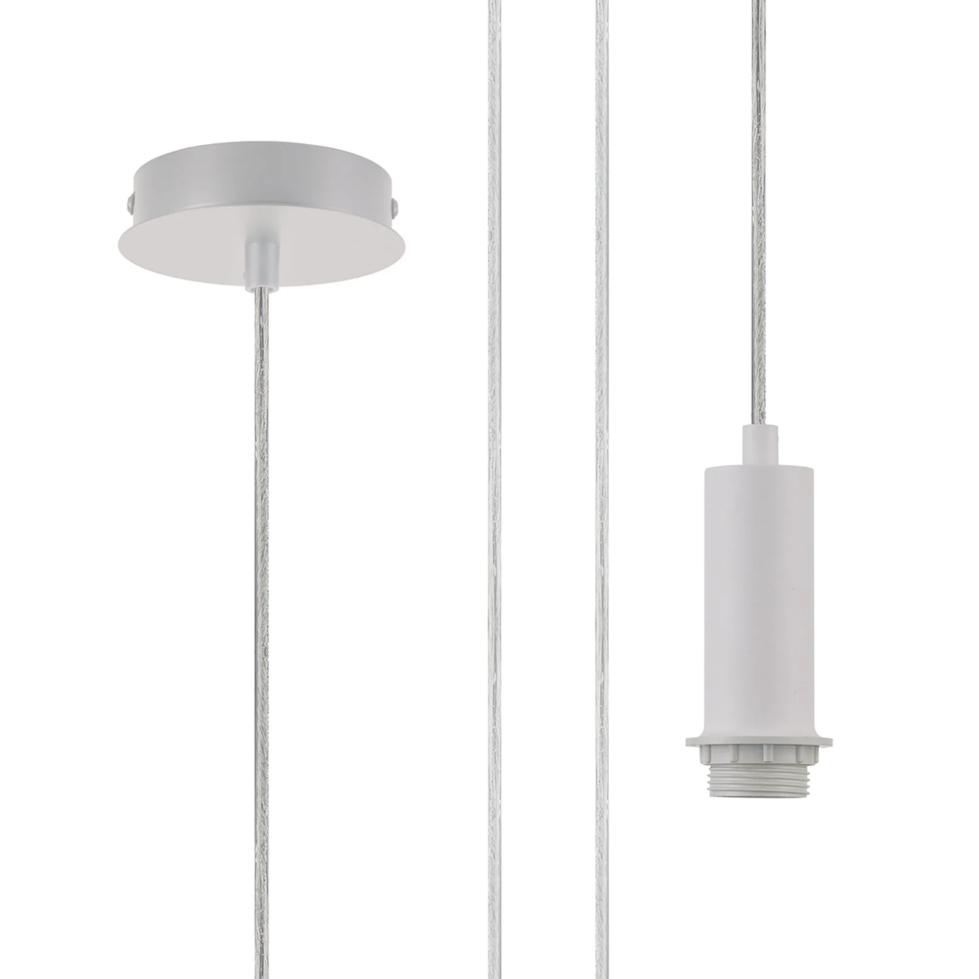 Wick Single Pendant E27 Suspension Kits (Fitting Only)- Various Finishes & Sizes - Image 30