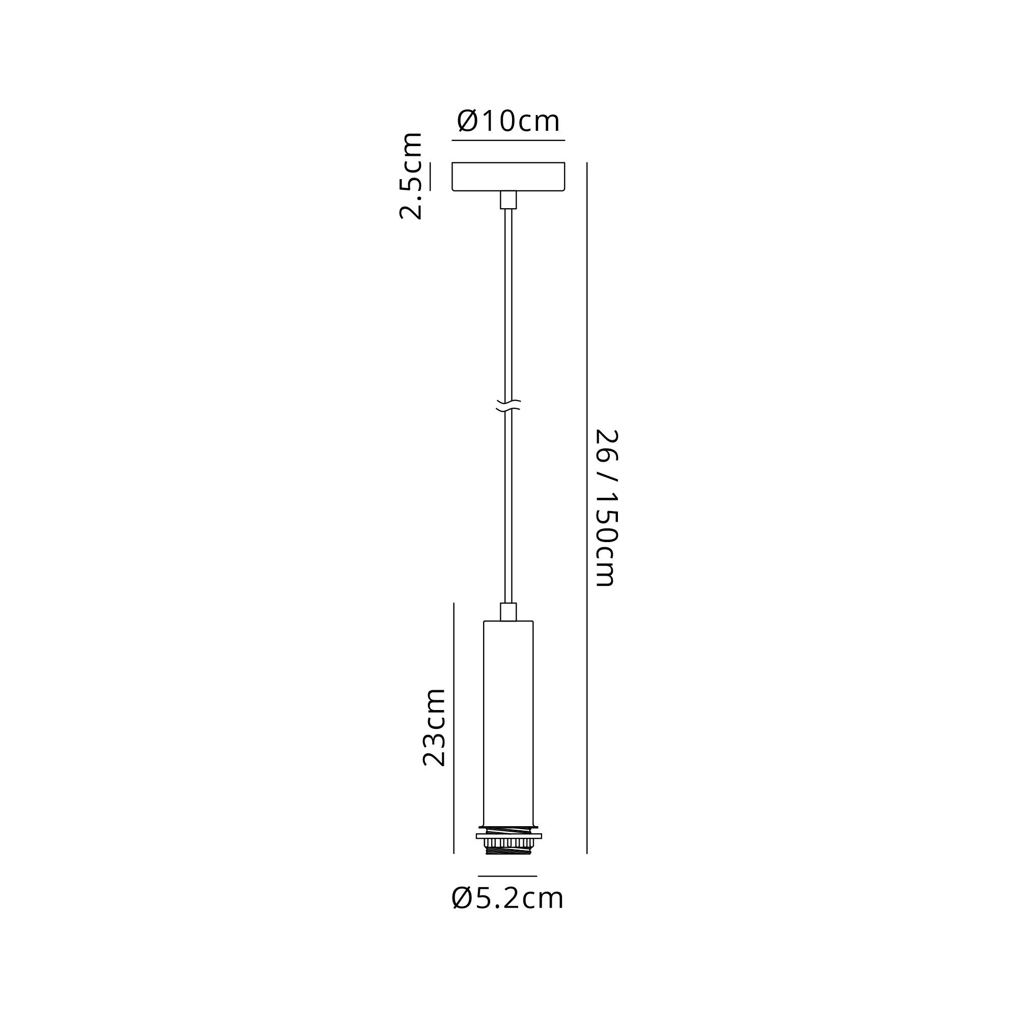 Wick Single Pendant E27 Suspension Kits (Fitting Only)- Various Finishes & Sizes - Image 33