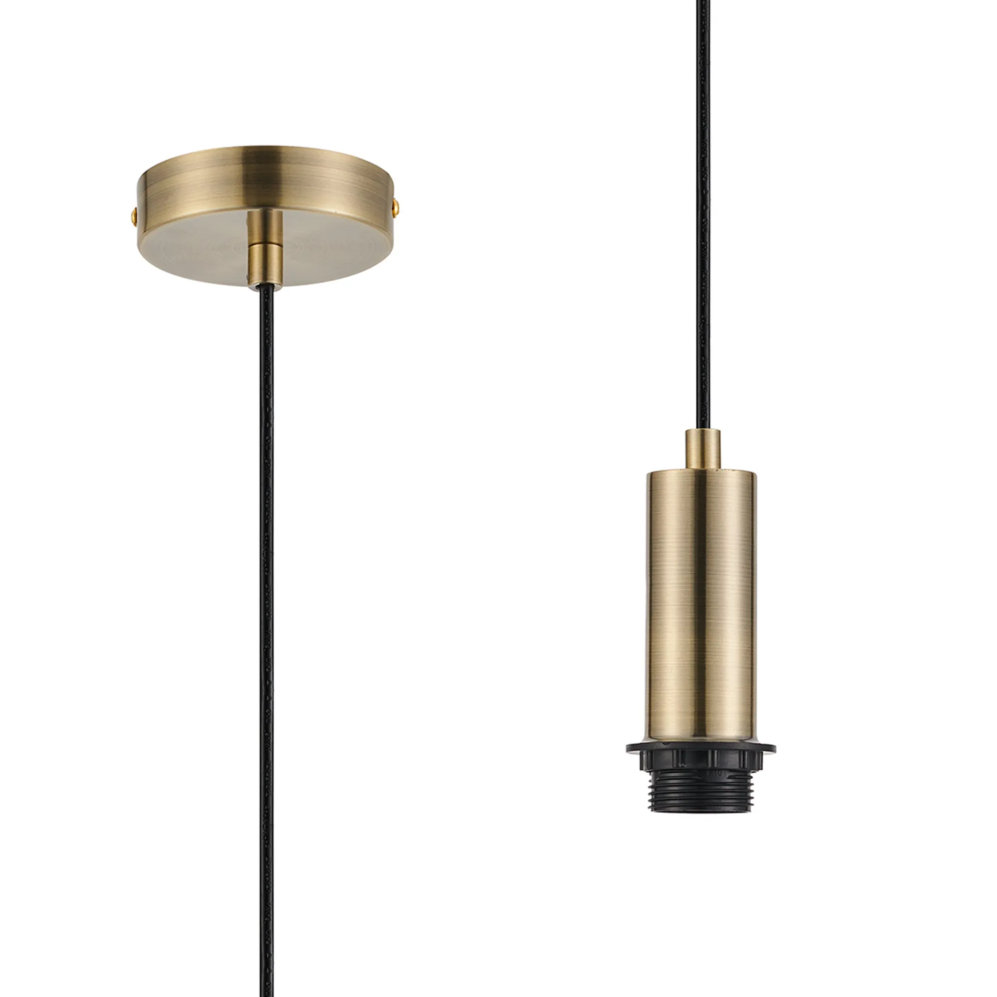 Wick Single Pendant E27 Suspension Kits (Fitting Only)- Various Finishes & Sizes - Image 5
