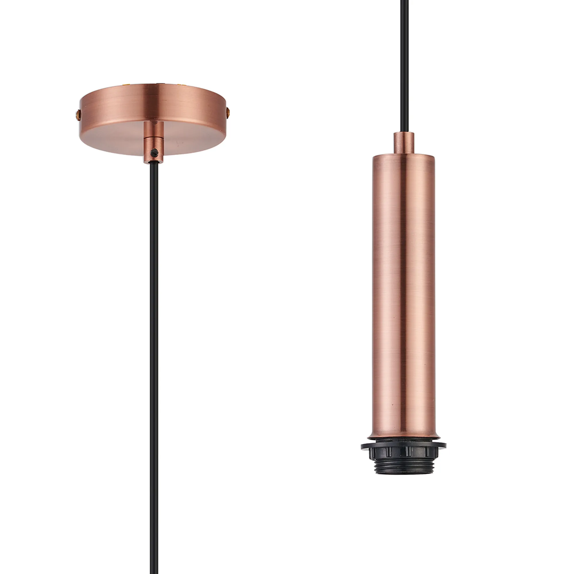 Wick Single Pendant E27 Suspension Kits (Fitting Only)- Various Finishes & Sizes - Image 8
