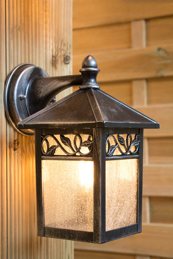 Winchcombe Wall Lantern – Black Finish - Image 6