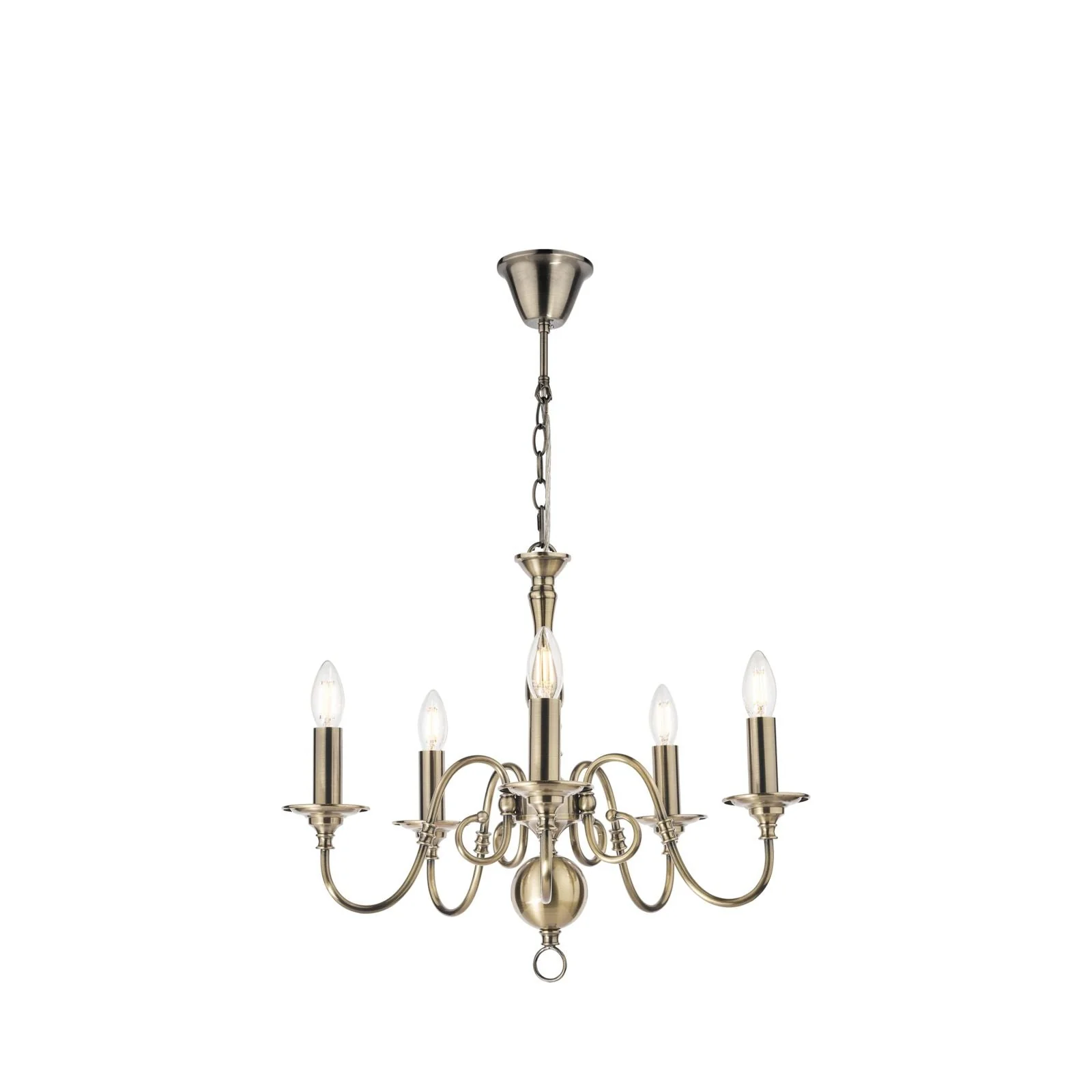 Winchester 5lt Pendant Antique Brass Fitting Only - Image 2