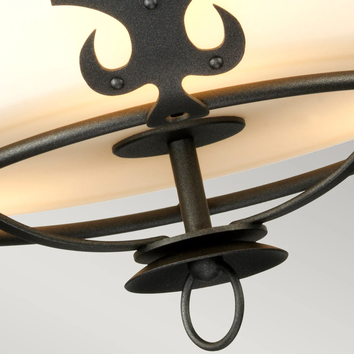Windsor 3 Light Semi-Flush - Graphite - Image 3