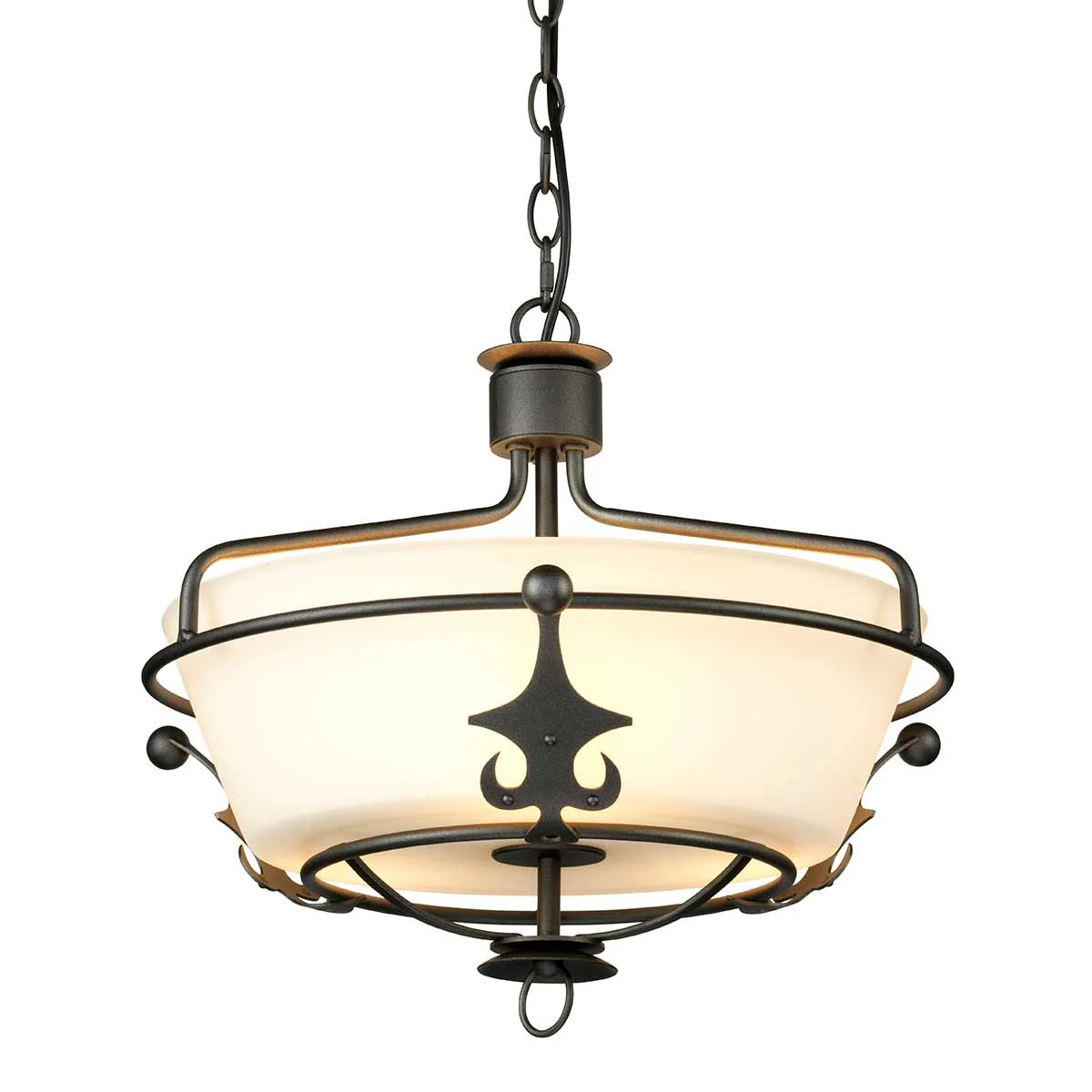 Windsor 3 Light Semi-Flush - Graphite - Image 6