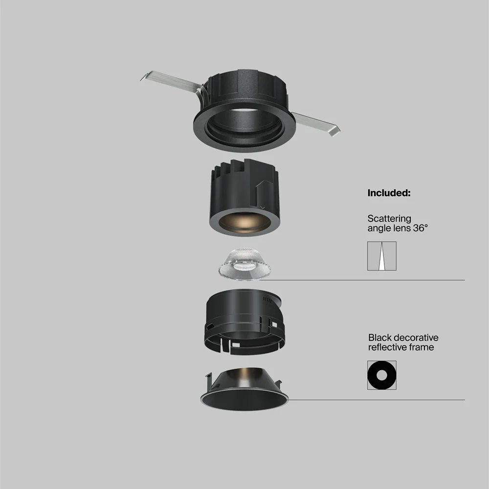 Wise Recessed Downlight- Black/ White Finish - Image 22