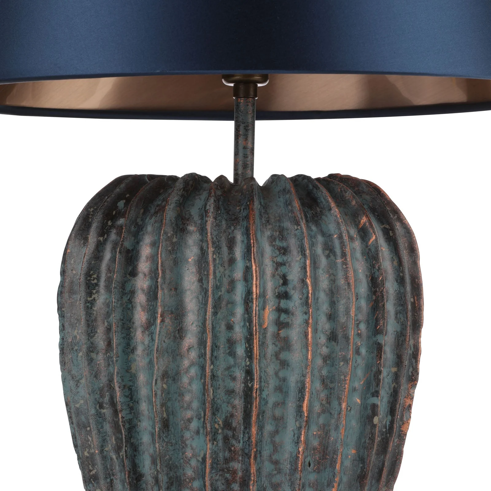Wisley Table Lamp In Chalk White/Verdigris Base Only E27 - Image 12