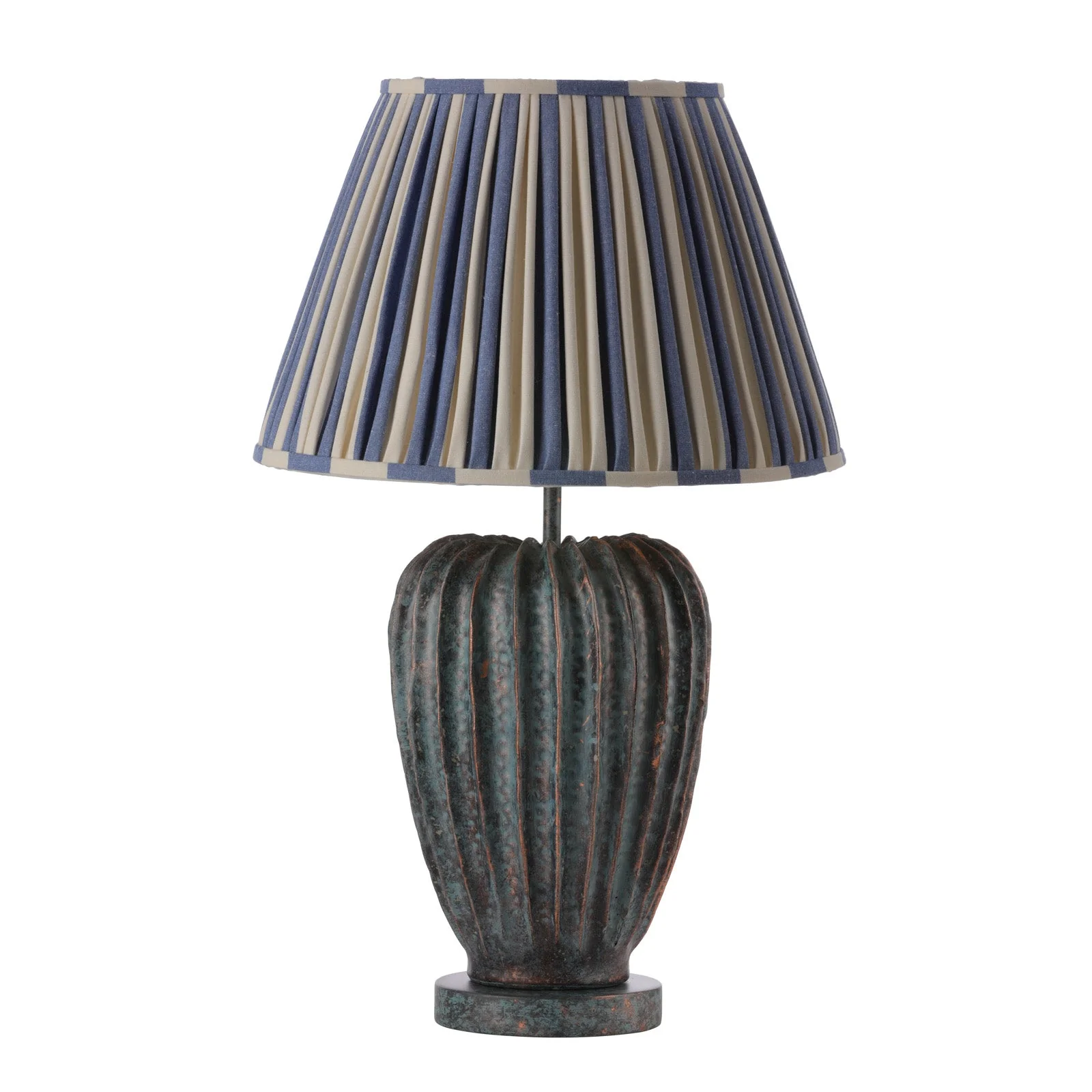 Wisley Table Lamp In Chalk White/Verdigris Base Only E27 - Image 14