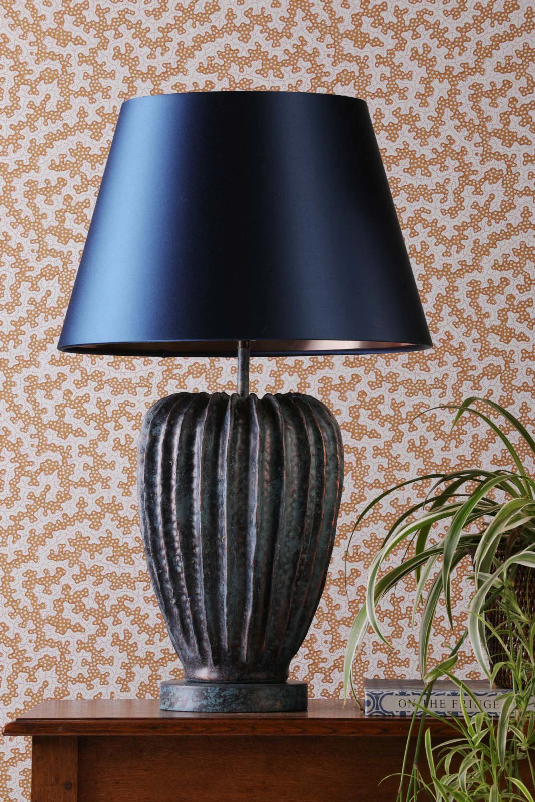 Wisley Table Lamp In Chalk White/Verdigris Base Only E27 - Image 16