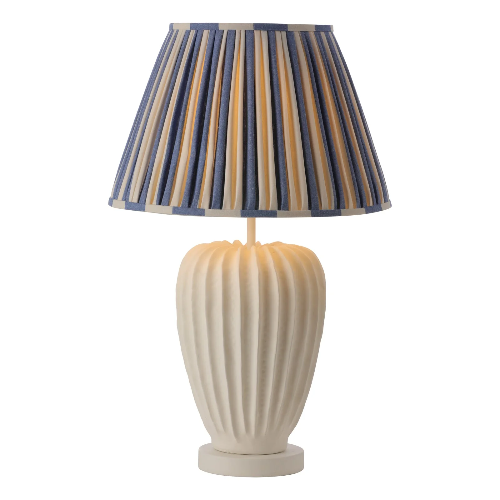 Wisley Table Lamp In Chalk White/Verdigris Base Only E27 - Image 3