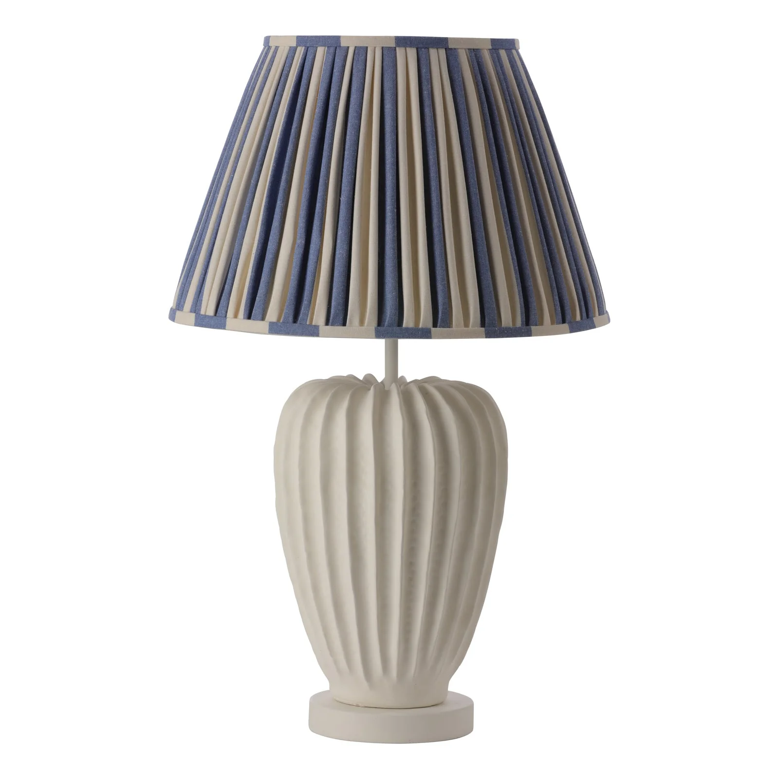 Wisley Table Lamp In Chalk White/Verdigris Base Only E27 - Image 4