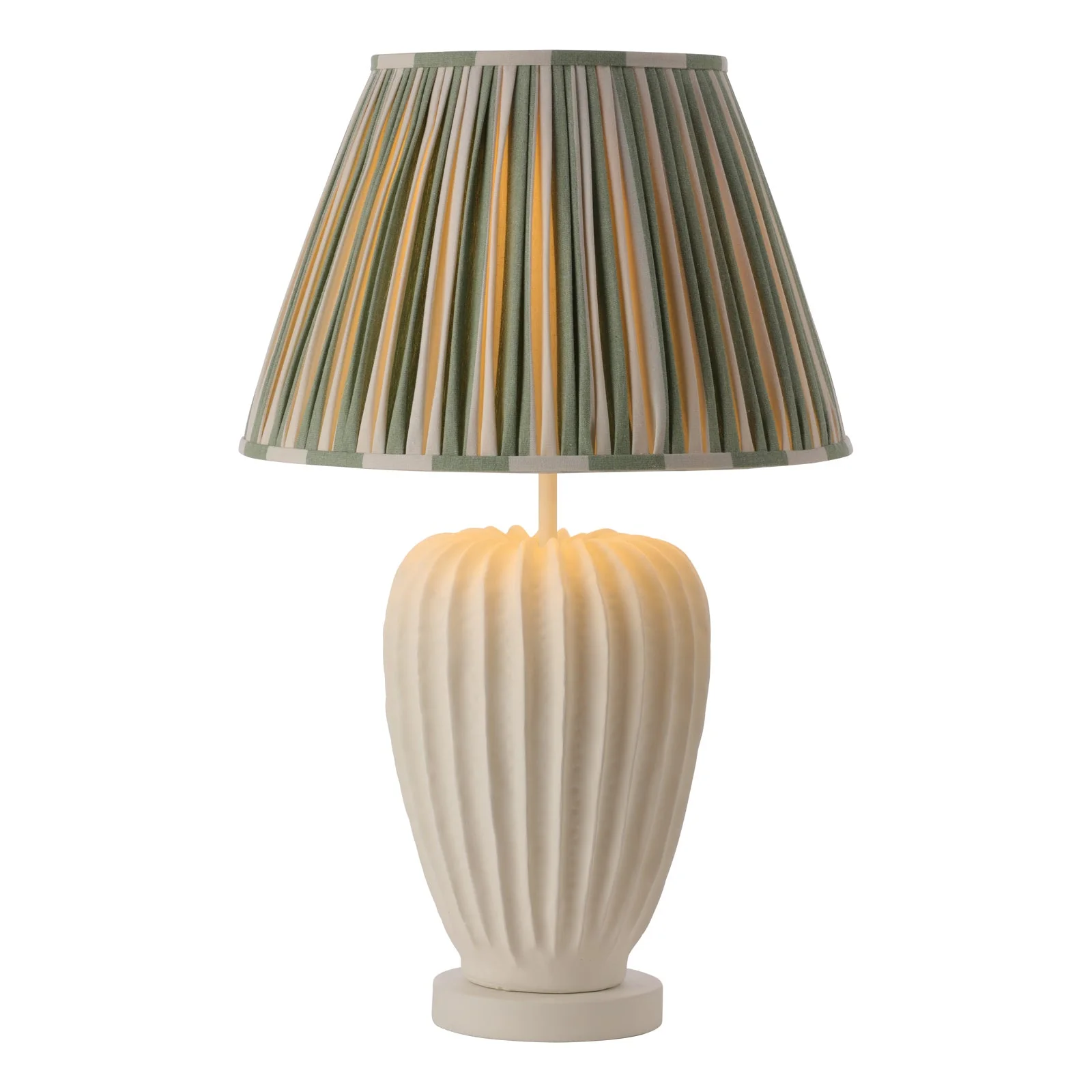 Wisley Table Lamp In Chalk White/Verdigris Base Only E27 - Image 6