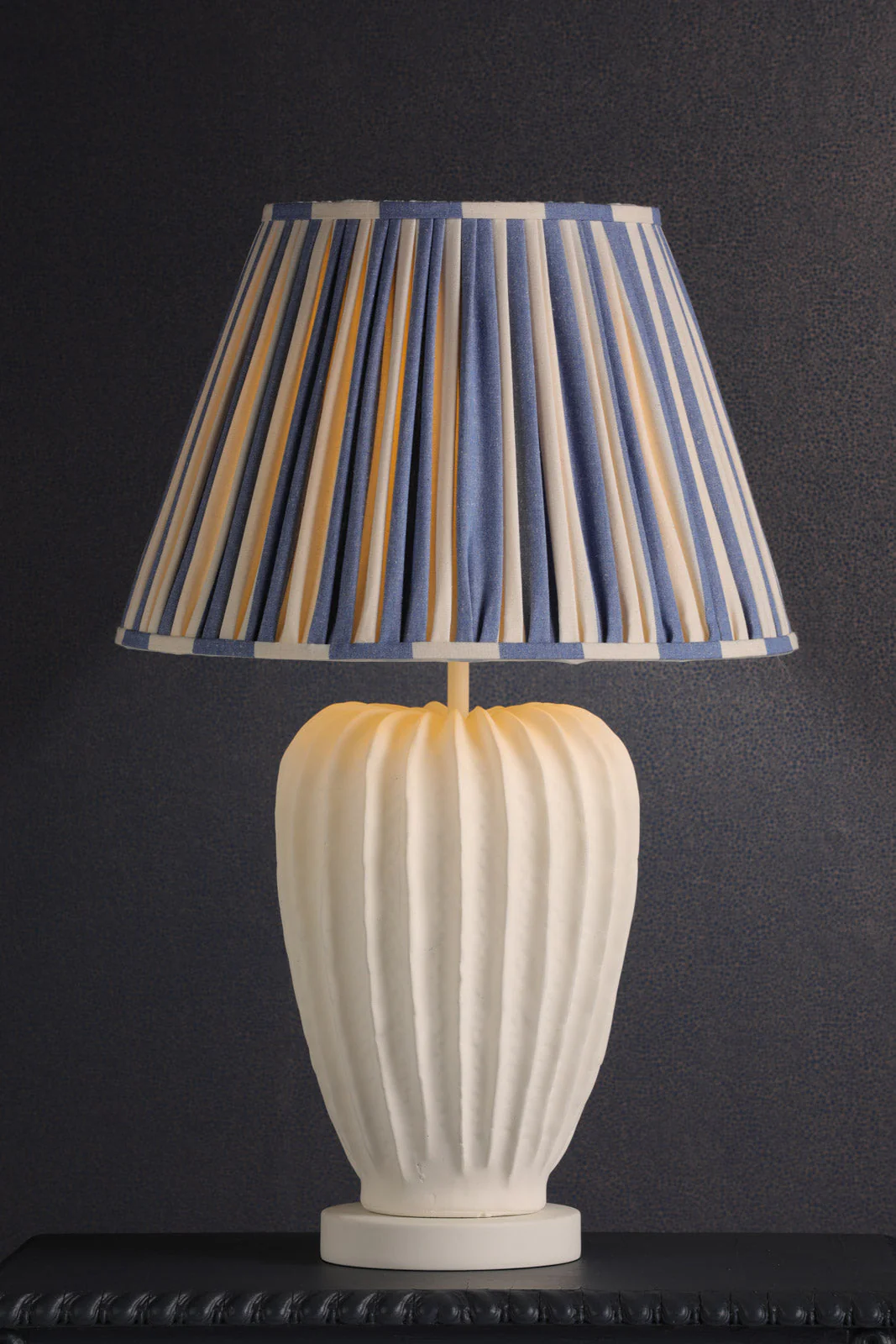 Wisley Table Lamp In Chalk White/Verdigris Base Only E27 - Image 8