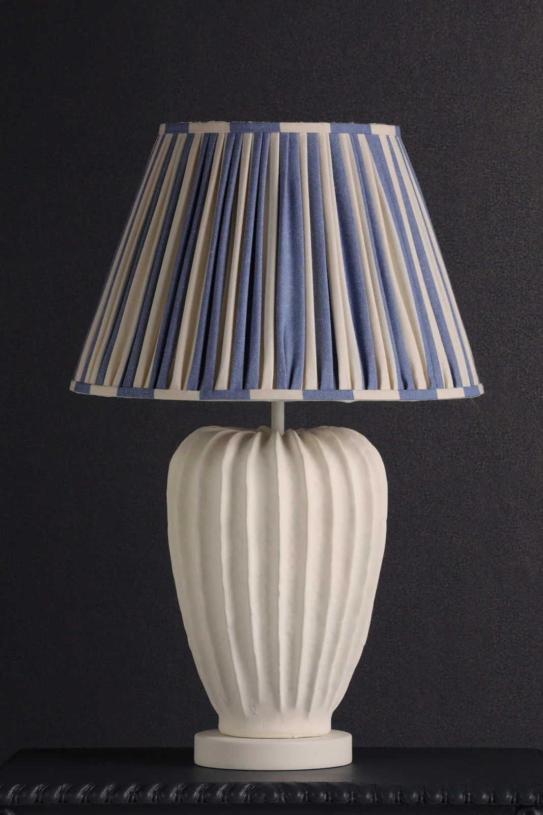 Wisley Table Lamp In Chalk White/Verdigris Base Only E27 - Image 9