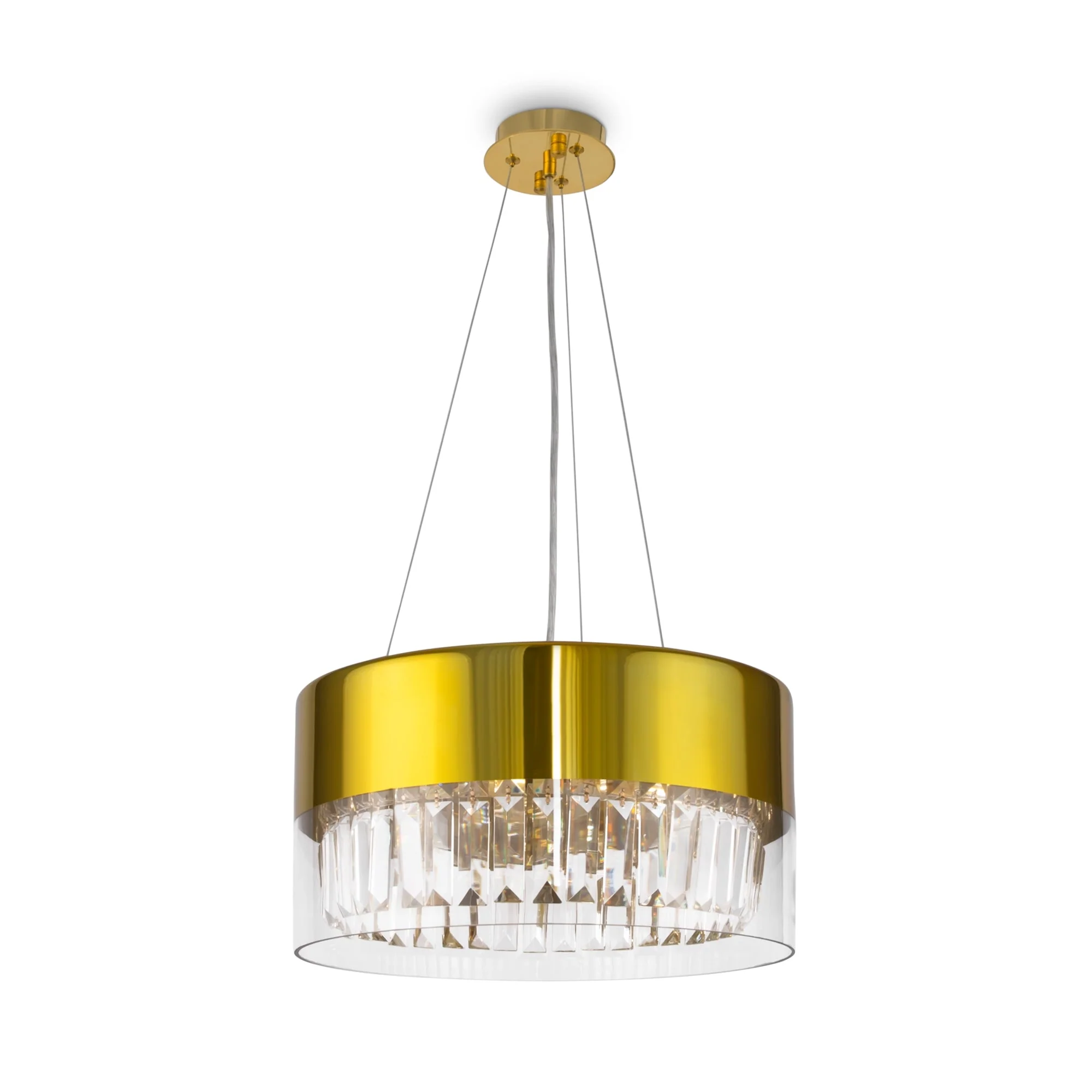 Wonderland 4/6Lt Crystal Ceiling Light - Gold Finish - Image 2