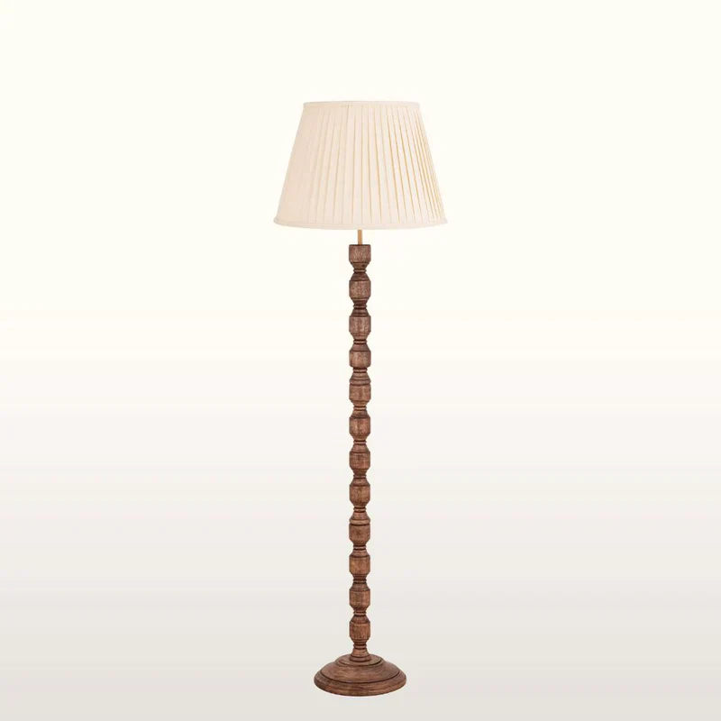 Clare Wood Floor Lamp- Various Shades - Image 20