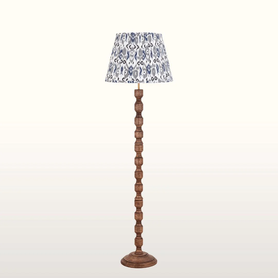 Clare Wood Floor Lamp- Various Shades - Image 8