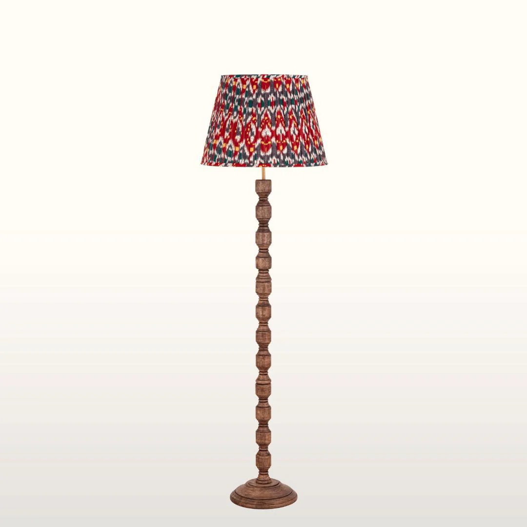 Clare Wood Floor Lamp- Various Shades - Image 9