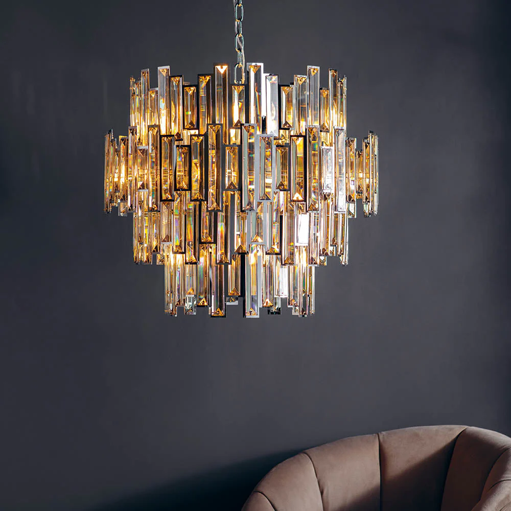 Wright 12/15Lt LED Crystal Ceiling Light - Image 6