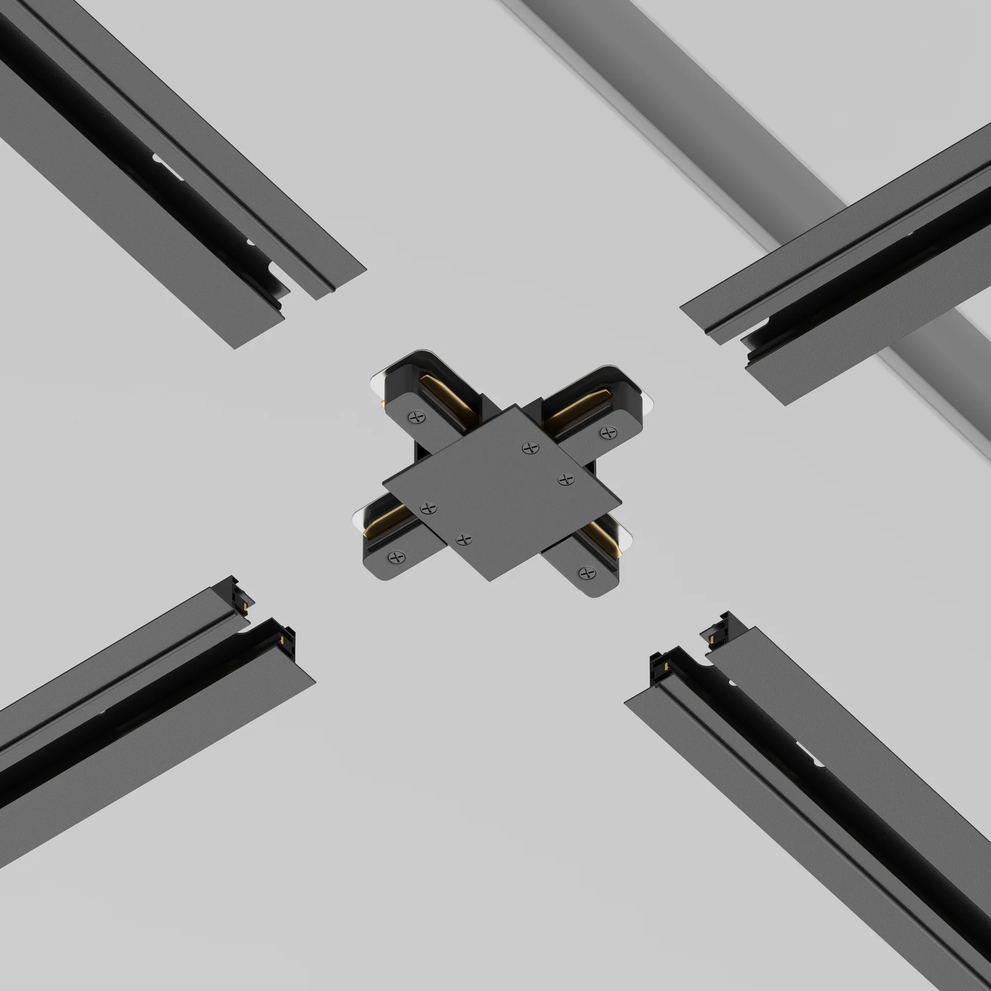 X-connector Unity recessed black Components for build-in track system - Image 4