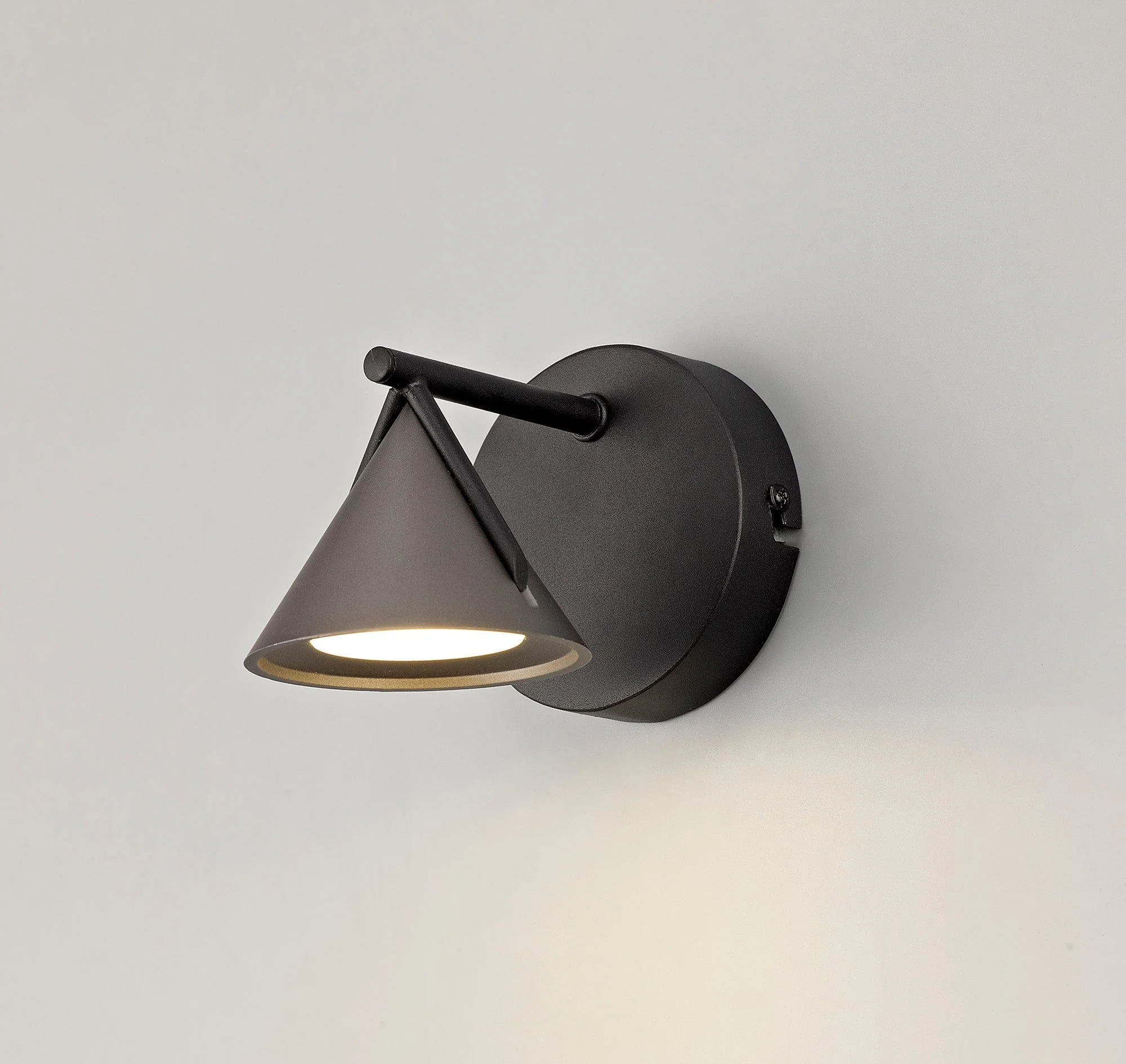 Xander Wall Lamp 1 Light, 1 x 3W LED, 3000K, 110lm, Sand Black/Grey, 3yrs Warranty - Image 2