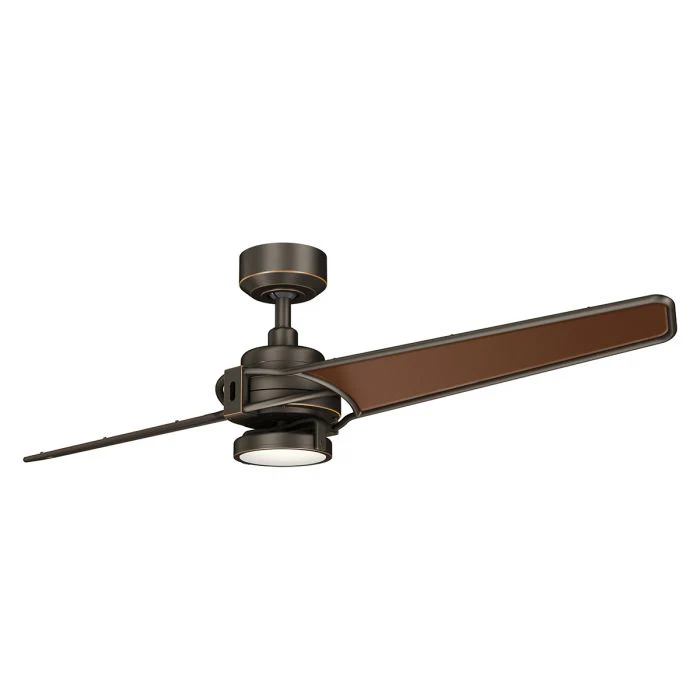 Xety - 56in / 142cm Fan - Brushed Nickel and Olde Bronze - Image 2