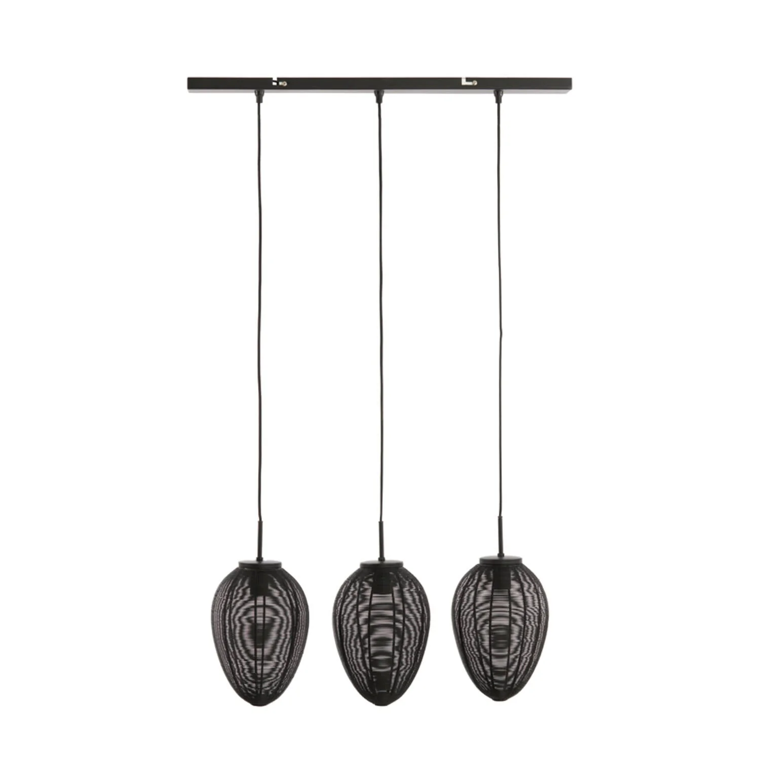 Yaelle 3Lt Island Pendant - Matt Black - Image 2