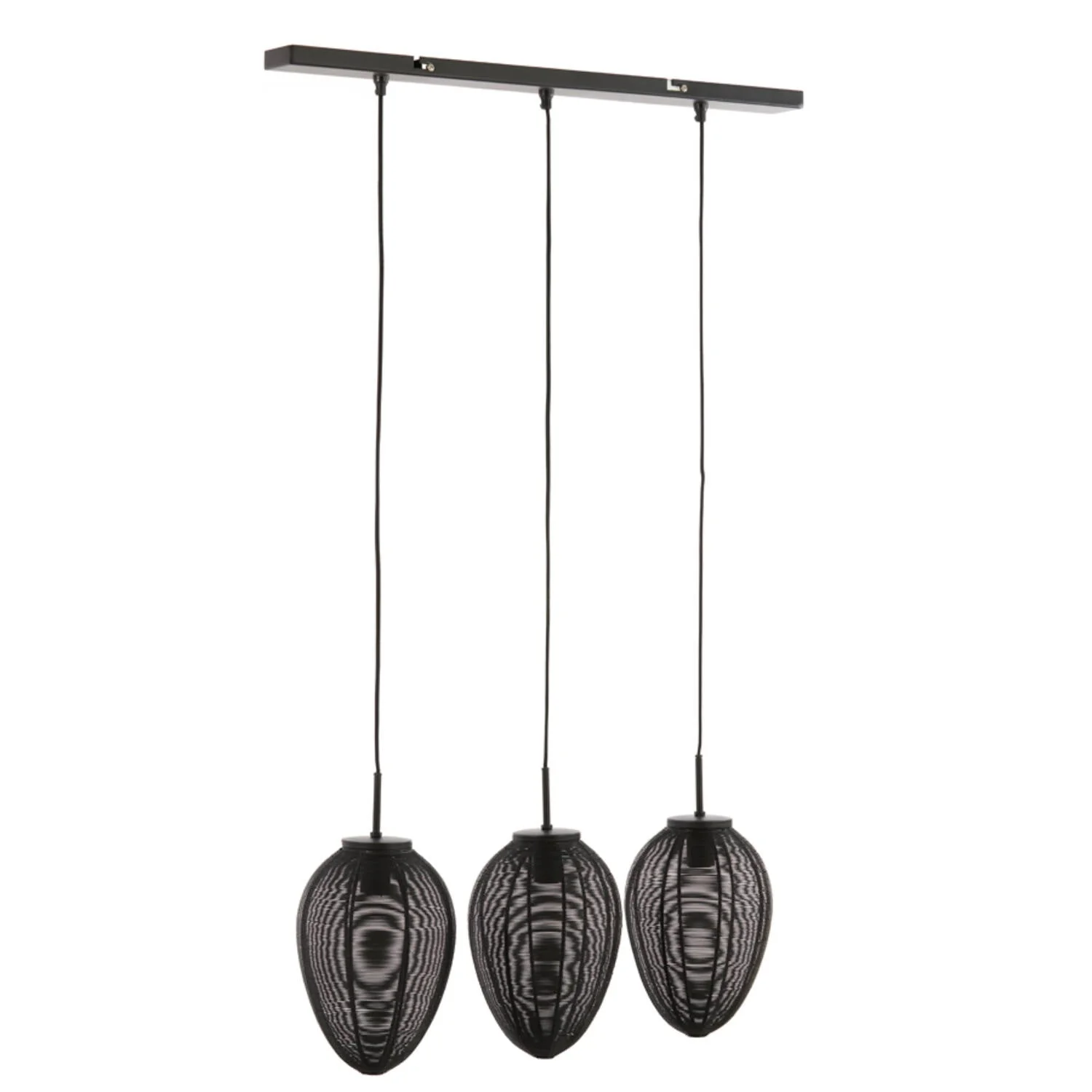 Yaelle 3Lt Island Pendant - Matt Black - Image 3