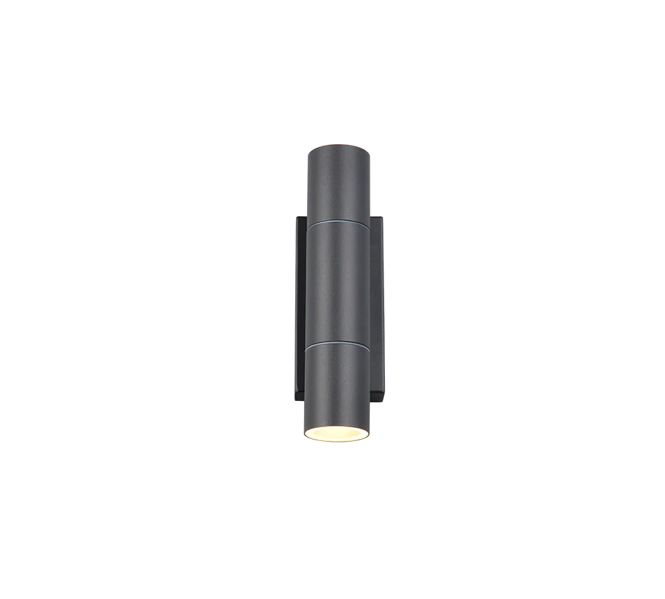 Yamuna Up/ Down Outdoor Wall Light- Rusty/ White/ Anthracite Finish - Image 4