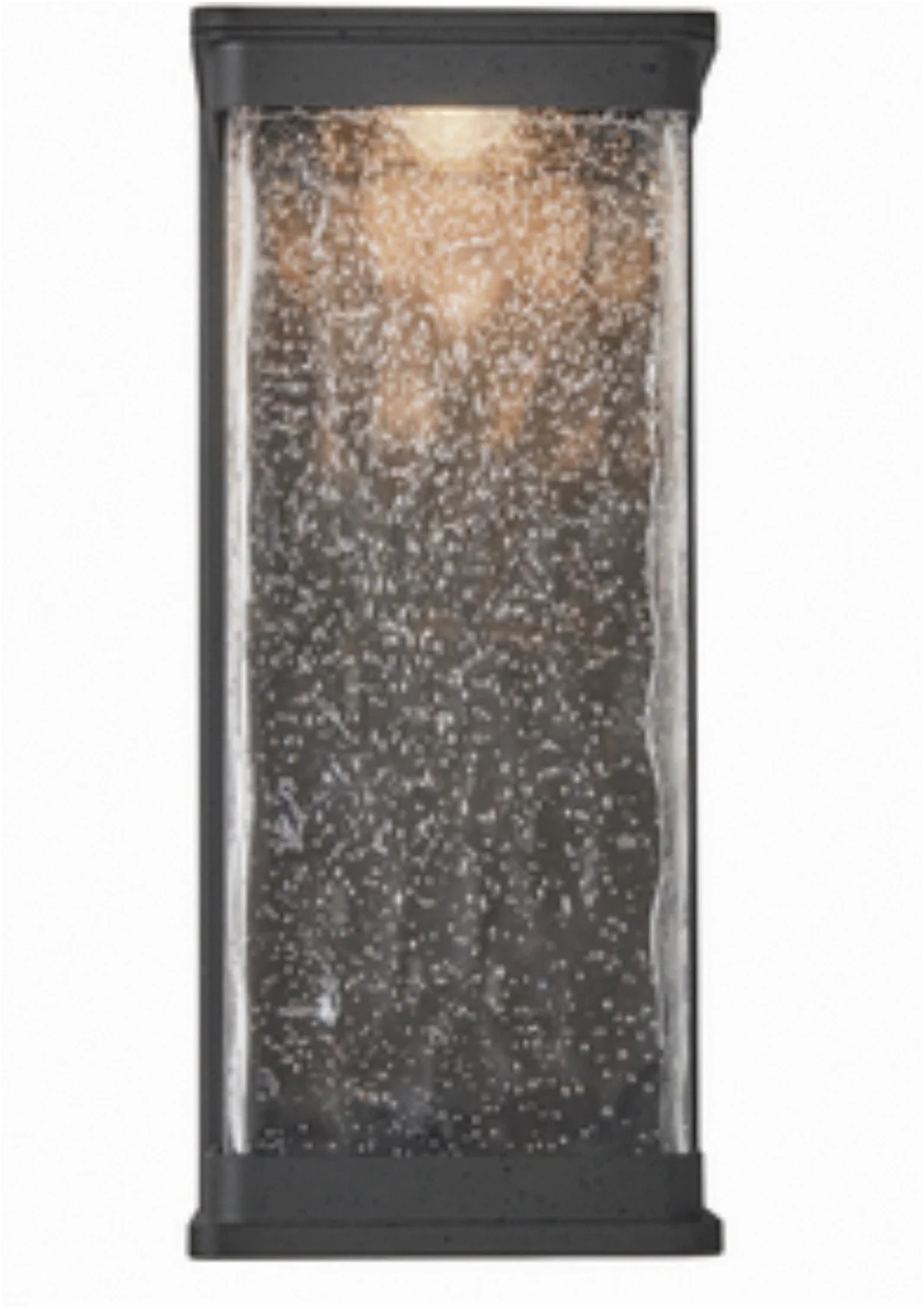 Yates 25w LED Large Water Glass Lantern- Black - Image 4
