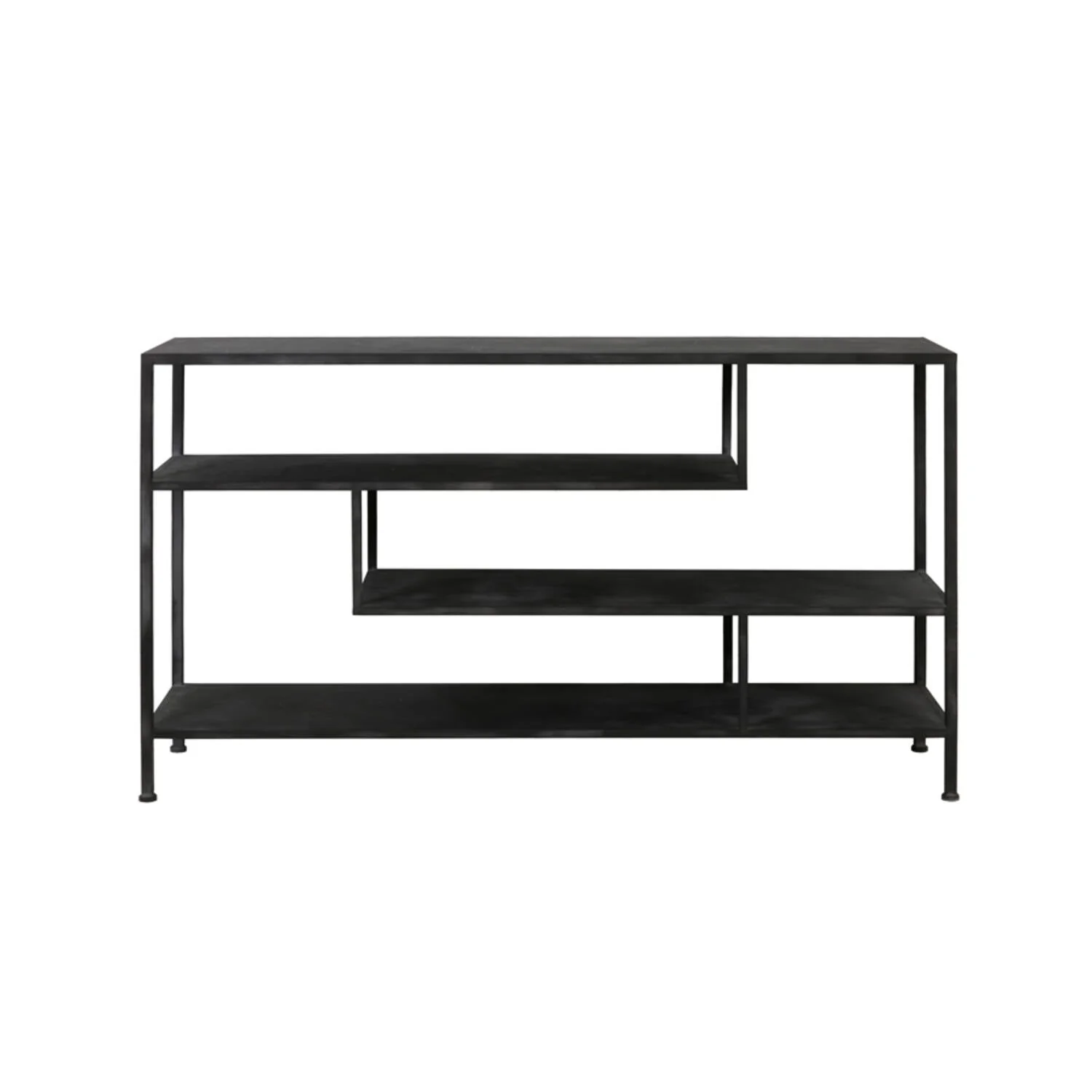 Ylaya Console Antique Black/ Matt Black & Gold - Image 4