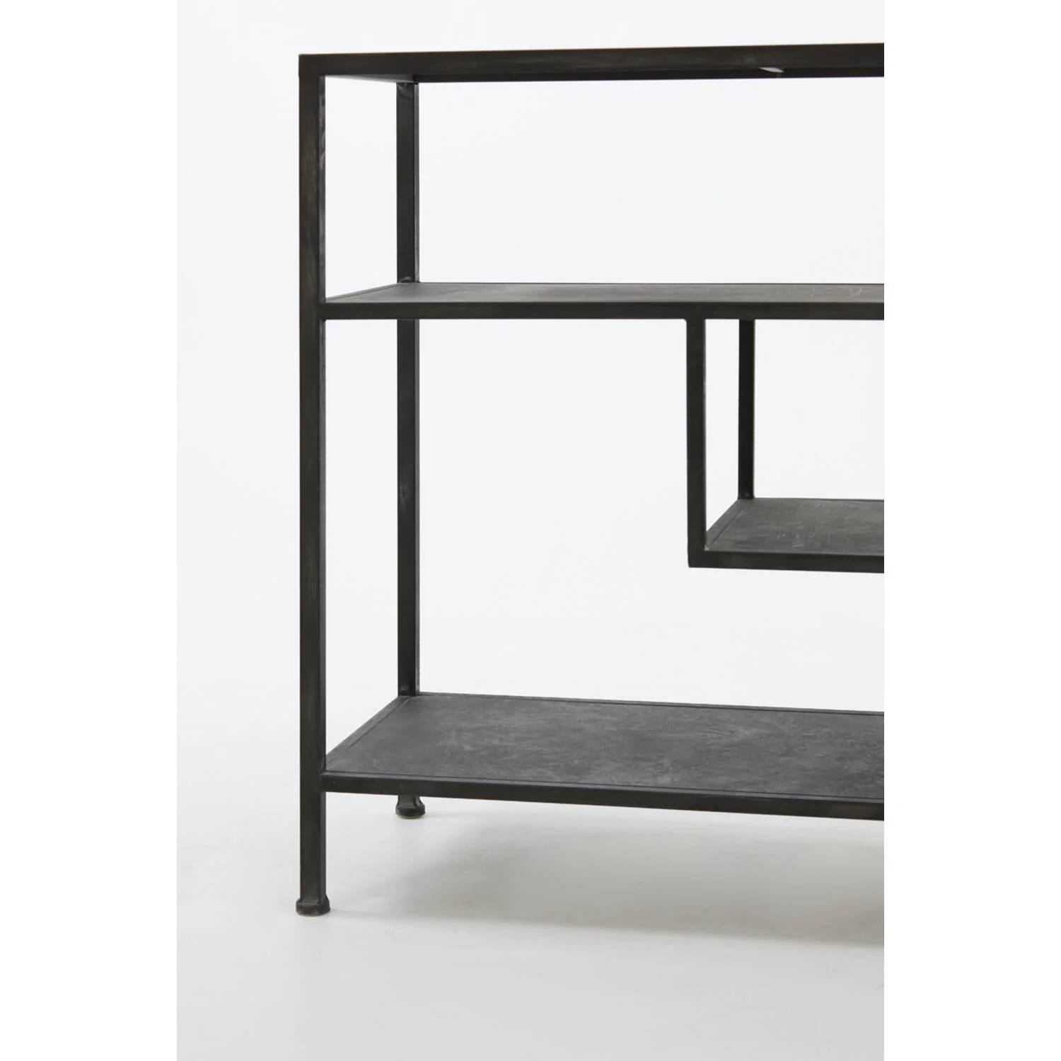 Ylaya Console Antique Black/ Matt Black & Gold - Image 5