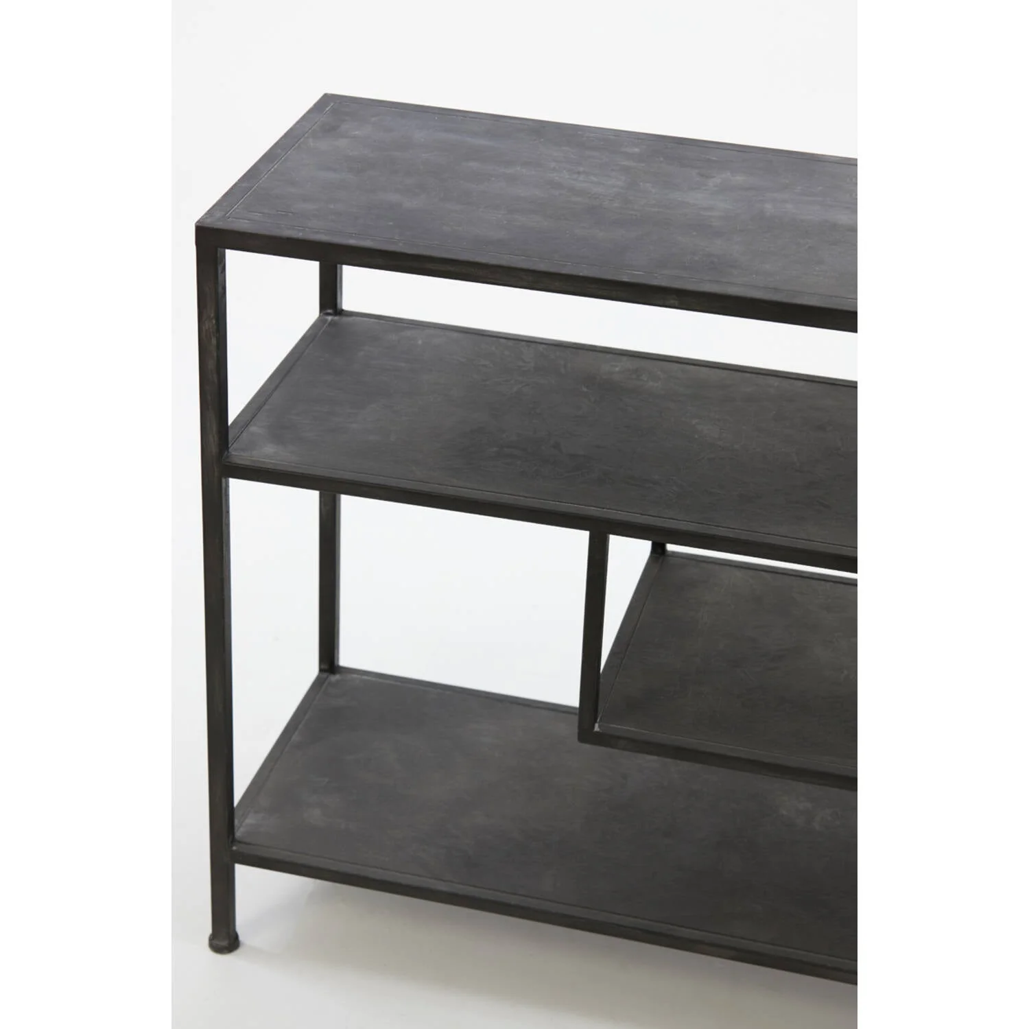 Ylaya Console Antique Black/ Matt Black & Gold - Image 6